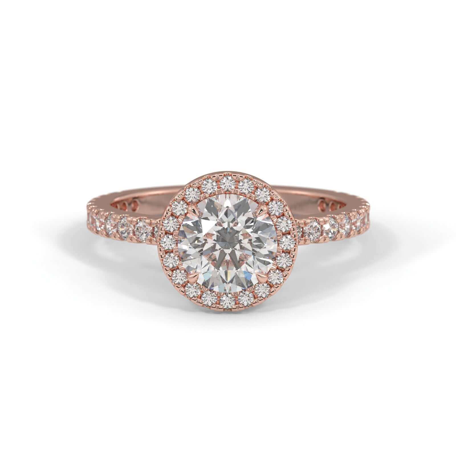 Estee Round Brilliant Halo Engagement Ring