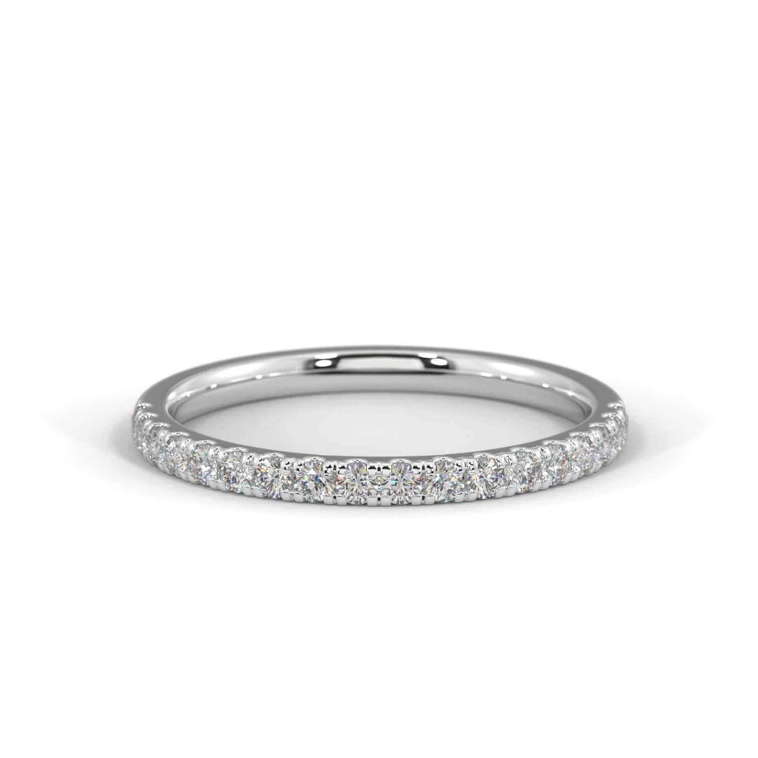 Single Diamond Row Ring 2mm