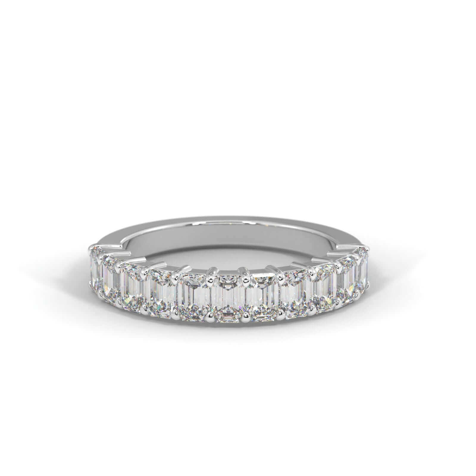 Emerald Cut Diamond Eternity Ring