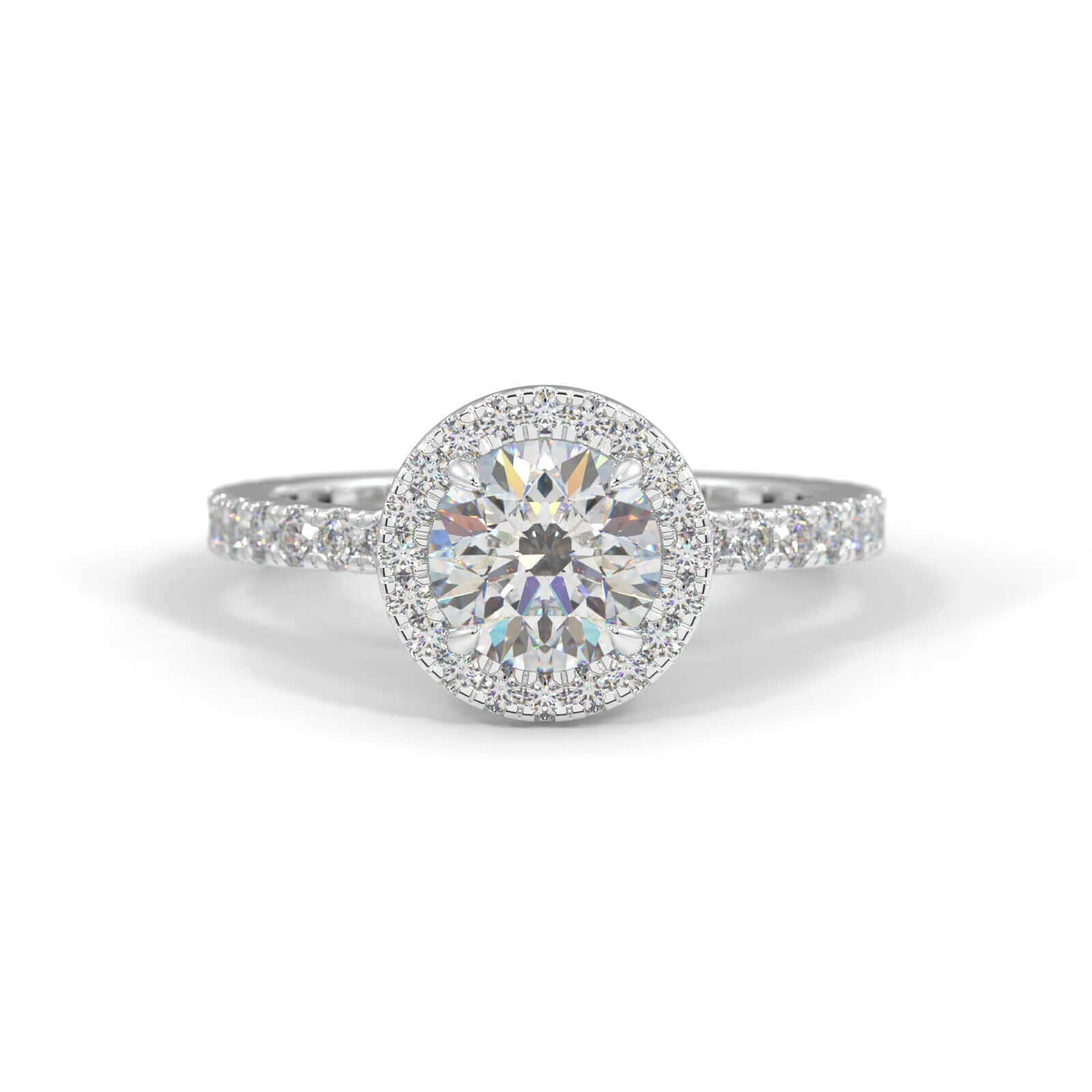 Estee Round Brilliant Halo Engagement Ring