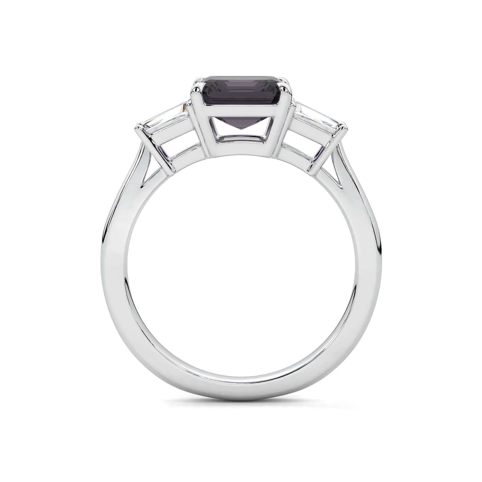 Grey Spinel Trilogy Ring