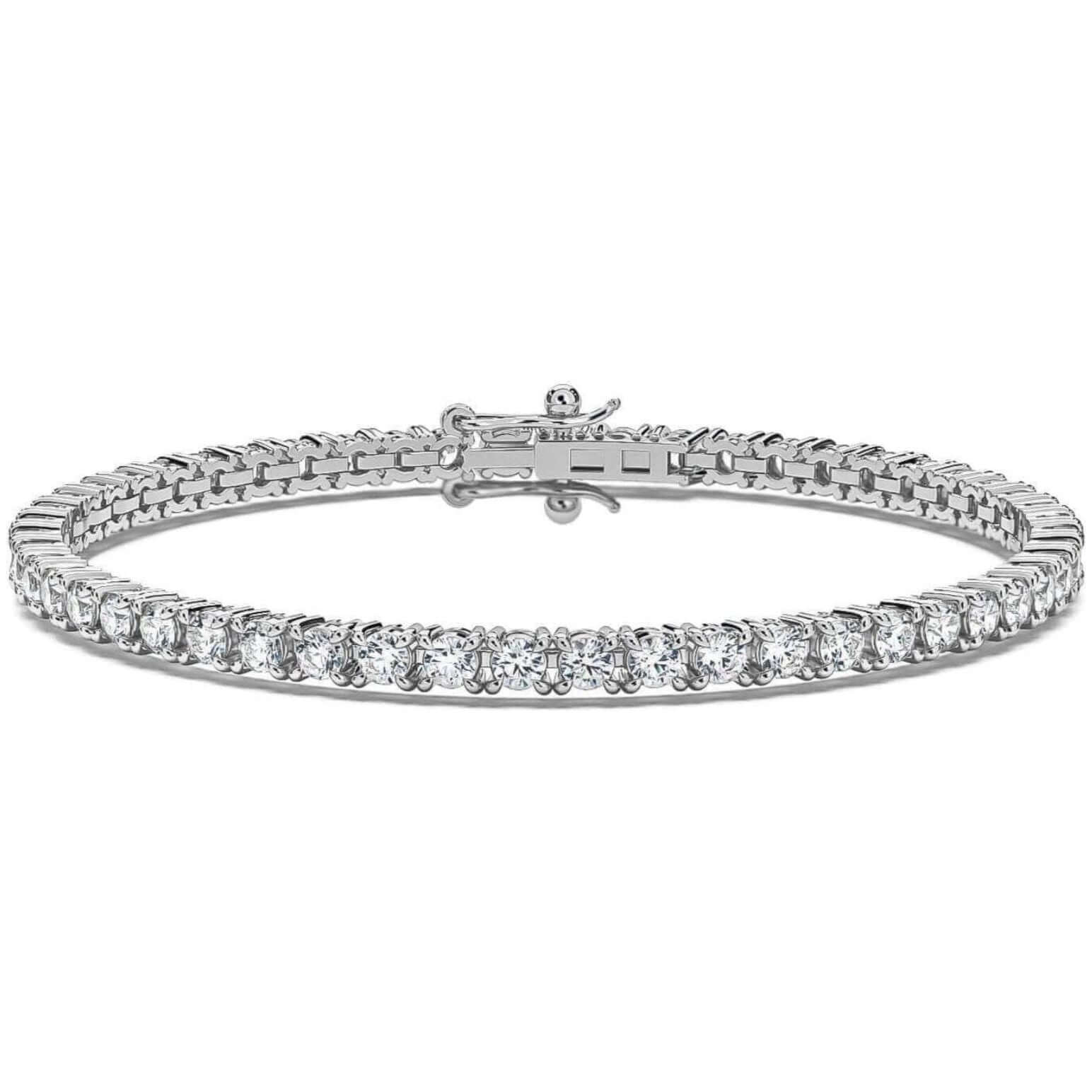 3CT Lab Grown 14K Tennis Bracelet