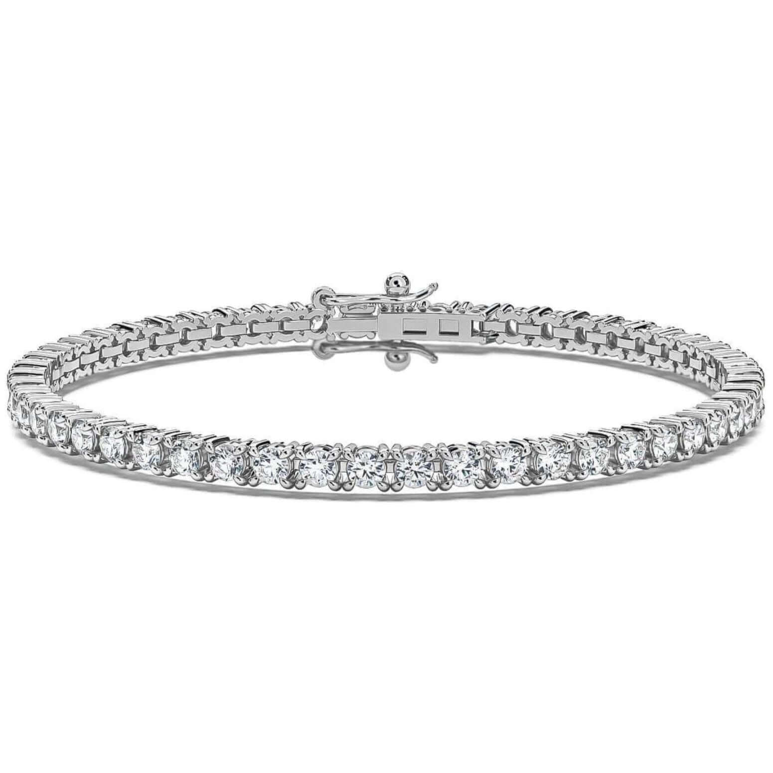 5CT Lab Grown 14K Tennis Bracelet