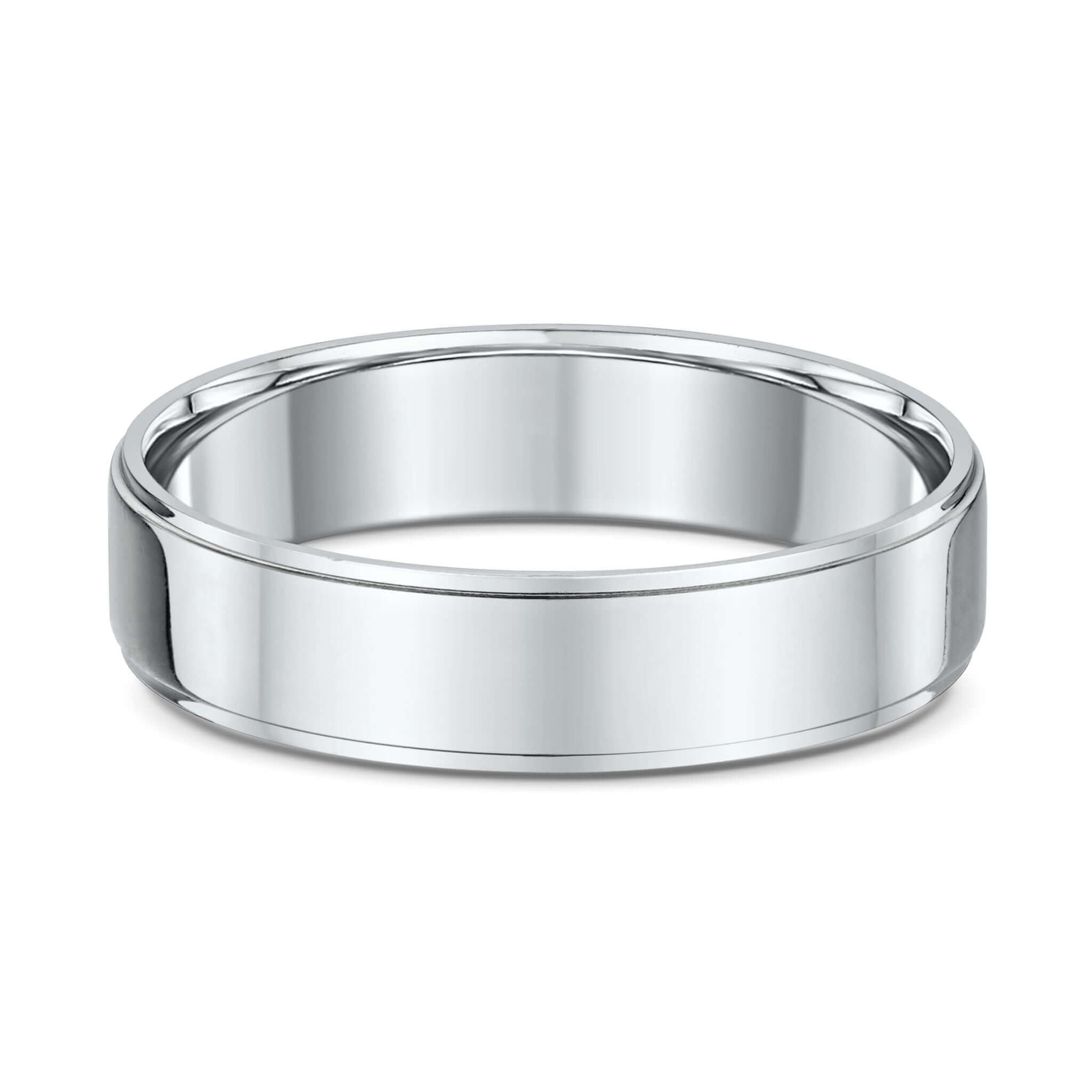 Mens Wedding Band - Side Cut