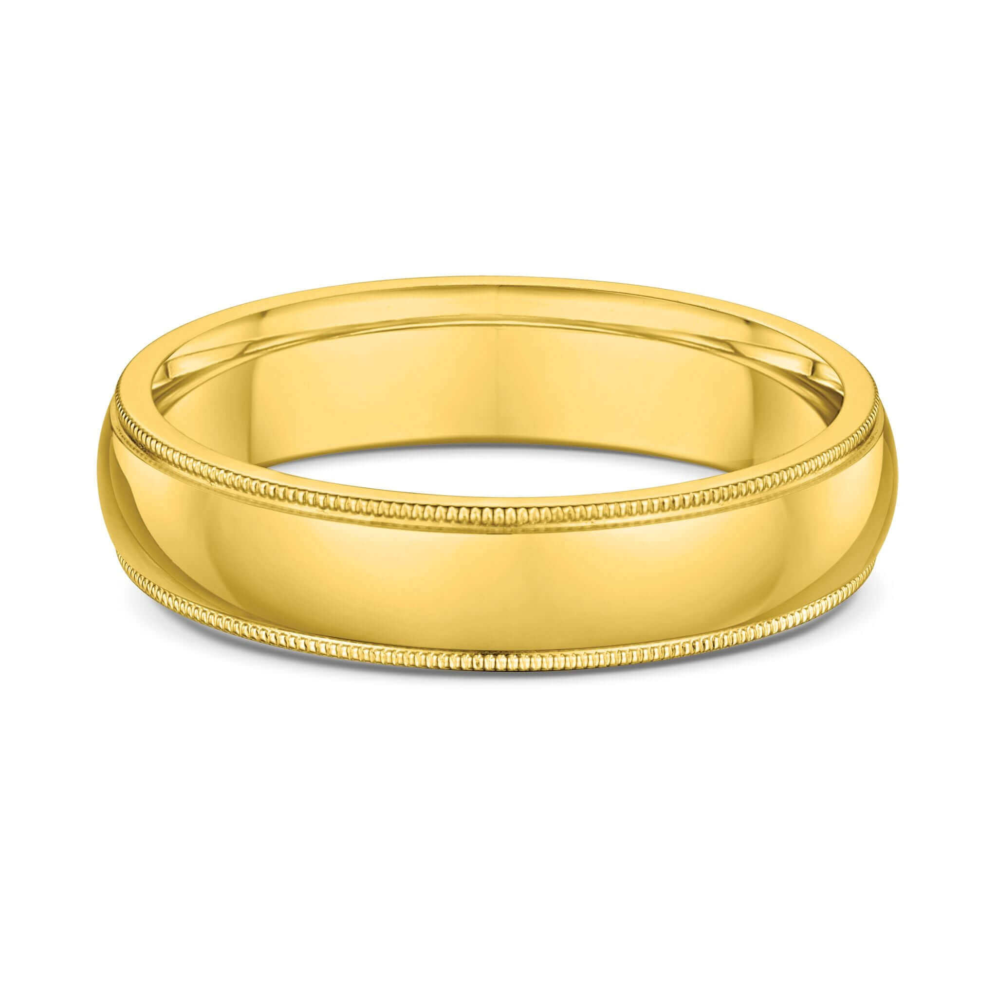 Mens Wedding Band - Milgrain