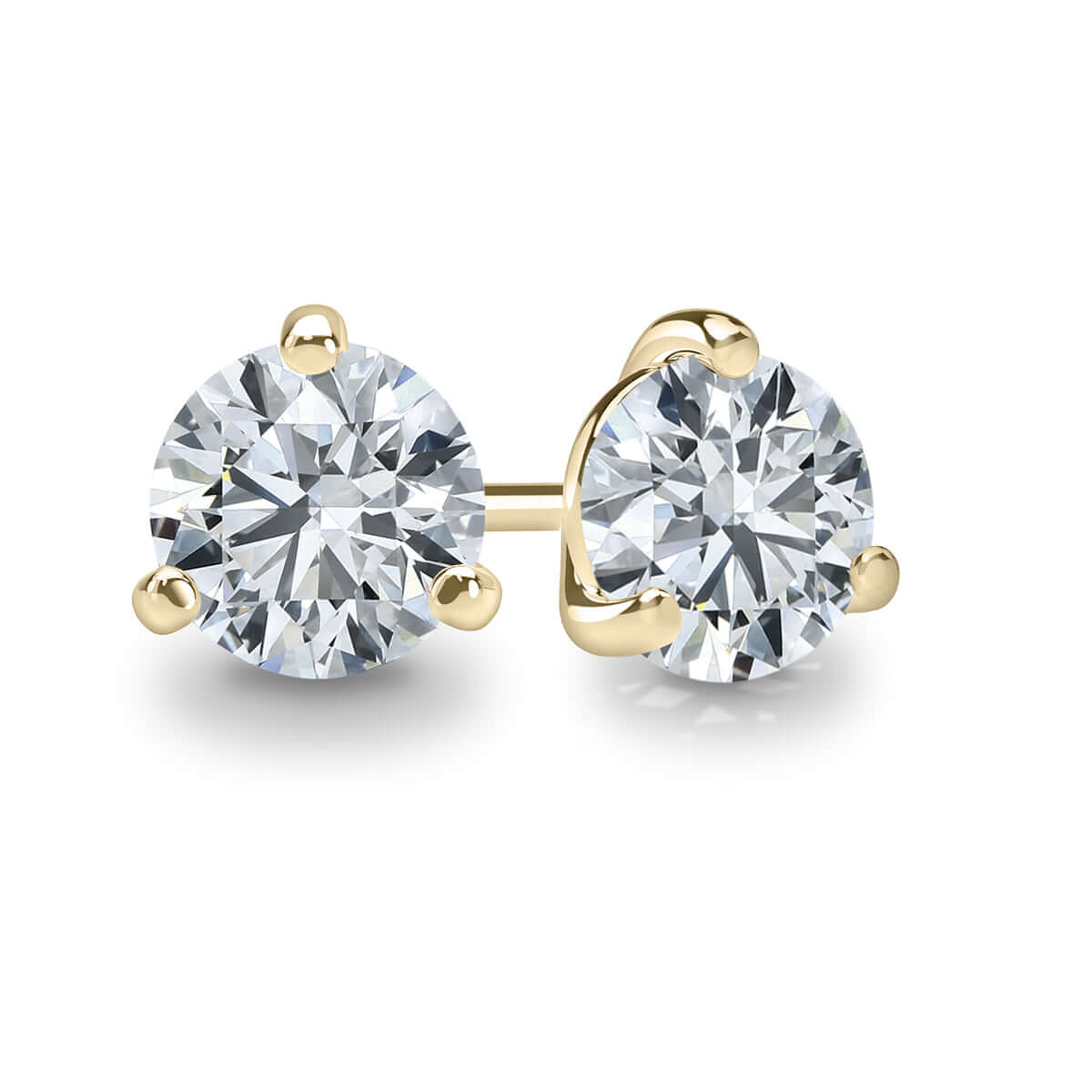 Natural Solitaire Diamond Earrings