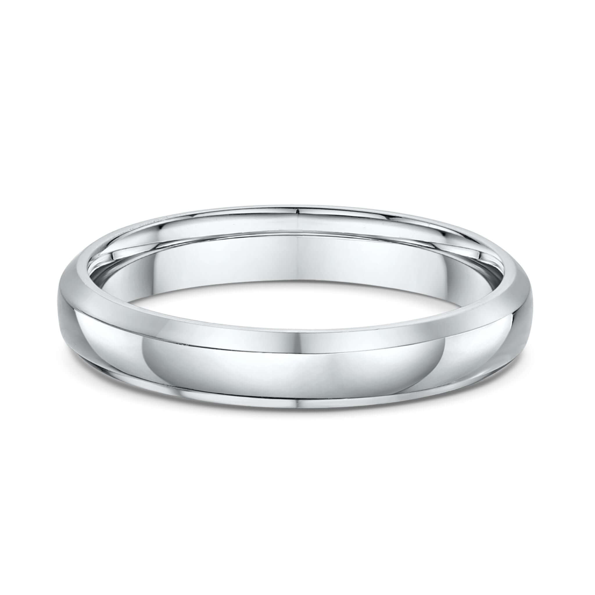 Mens Wedding Band - Round Bevel