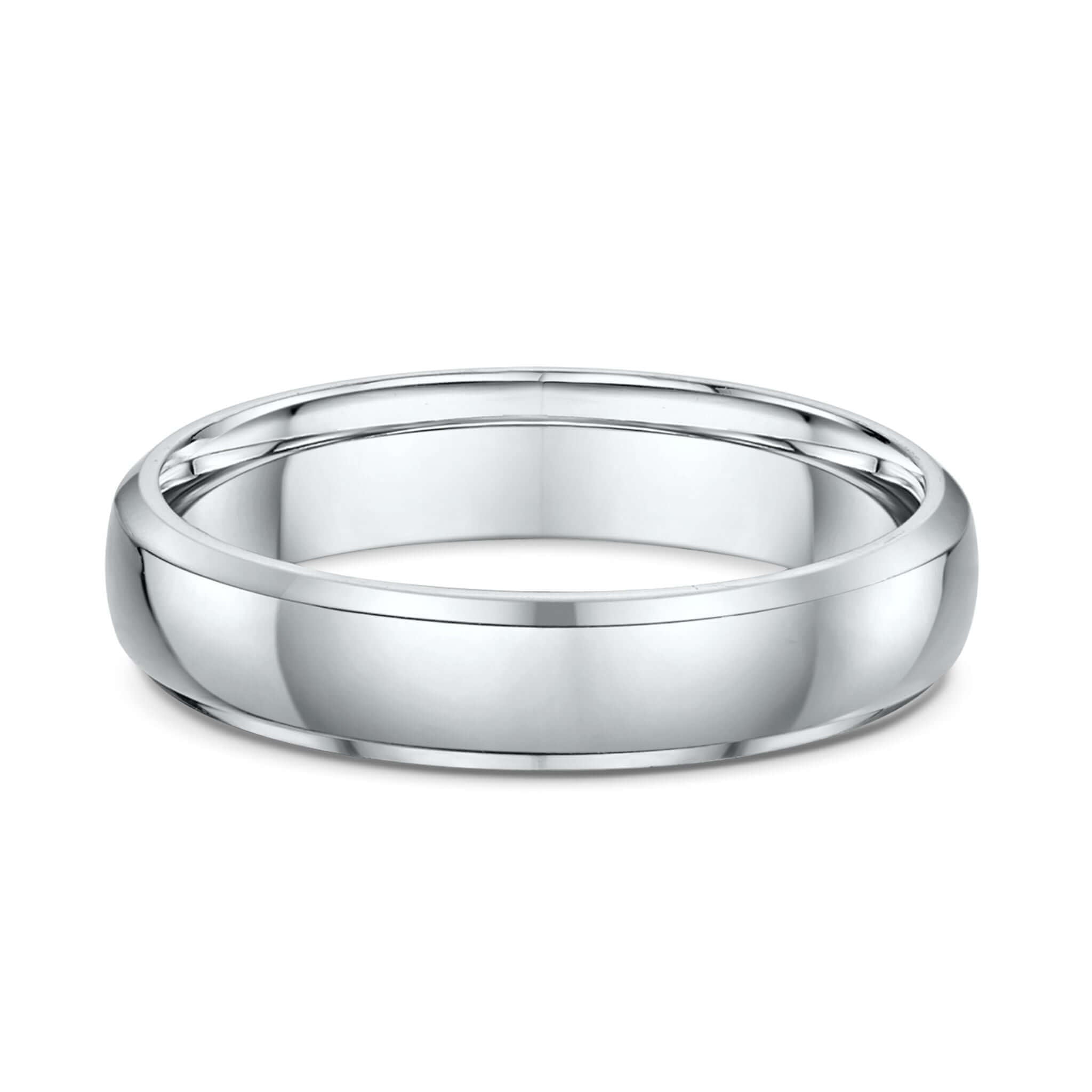 Mens Wedding Band - Round Bevel