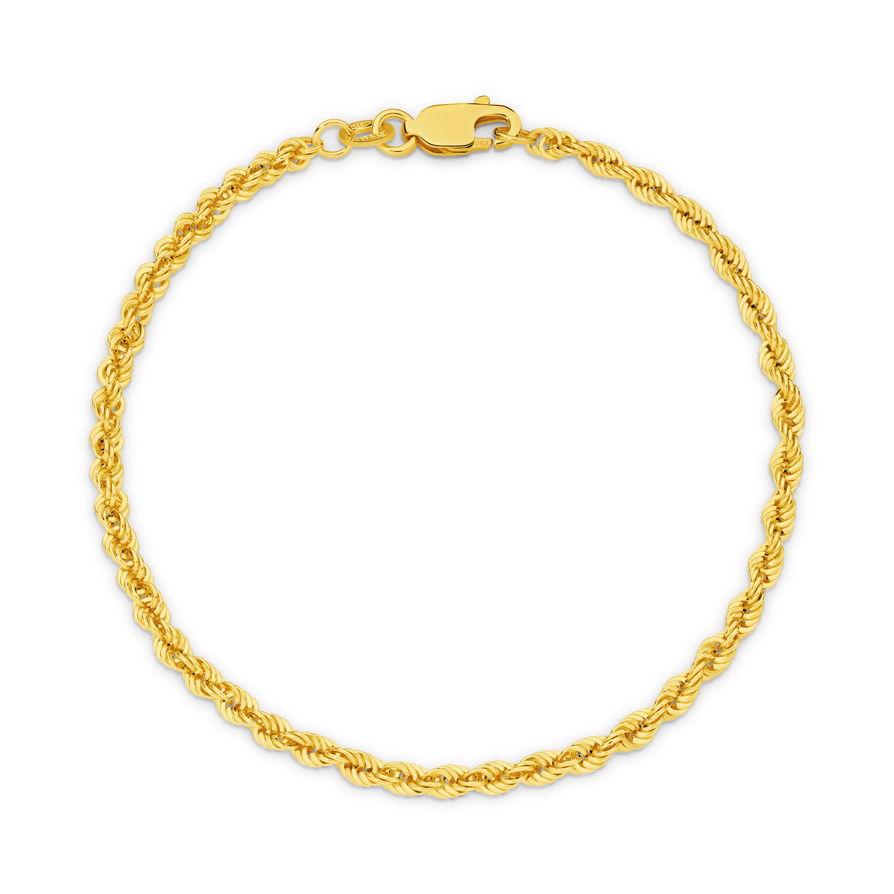 Yellow Gold Rope Bracelet