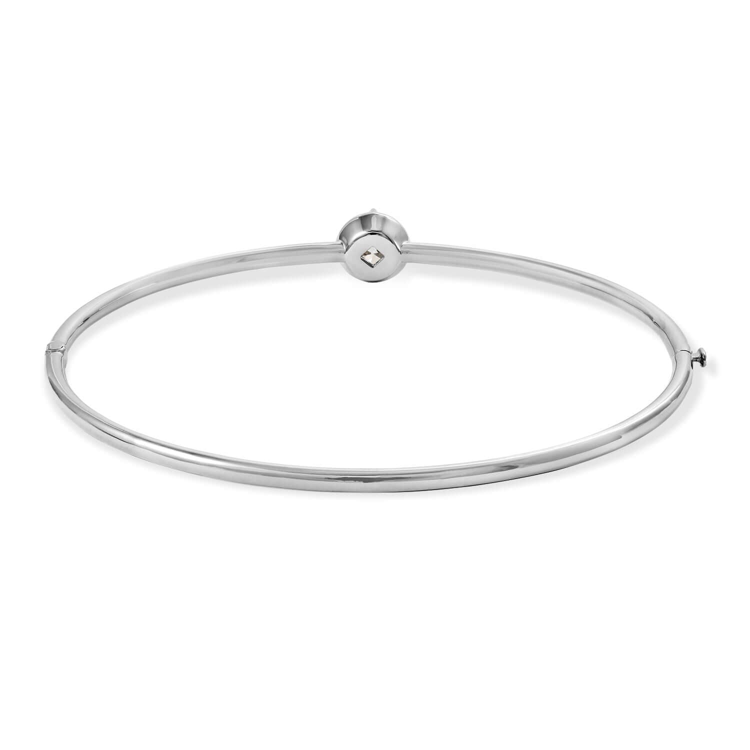 Lab Round Brilliant 18K WG Bangle