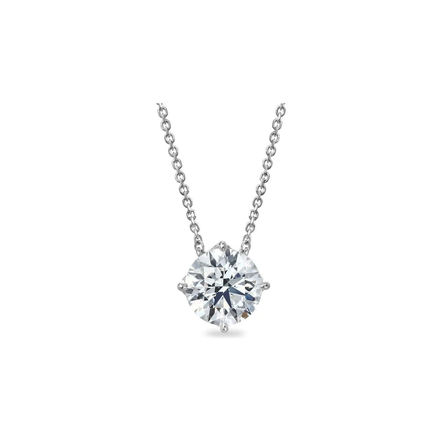 Lab Diamond Round Brilliant Pendant