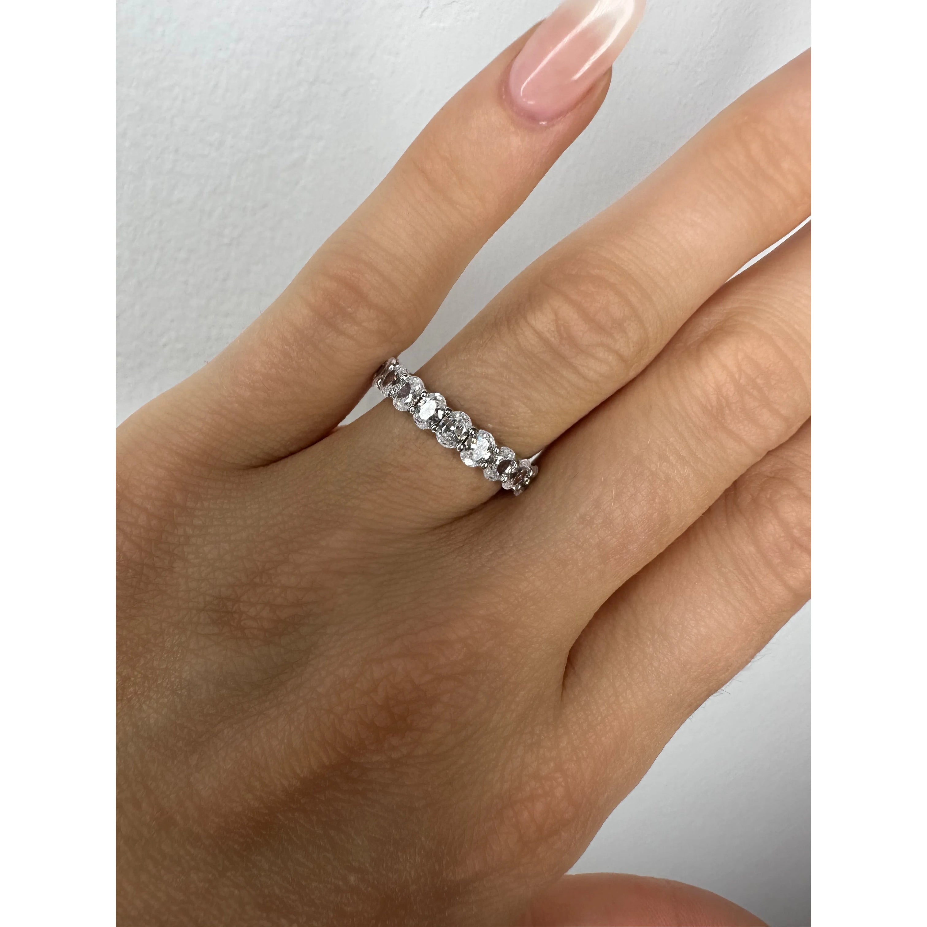 chunky oval diamond bubble band