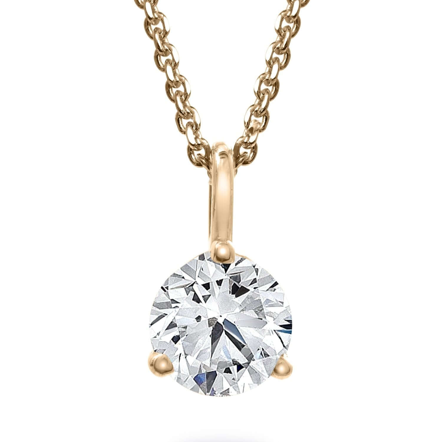 Natural Diamond Solitaire Pendant