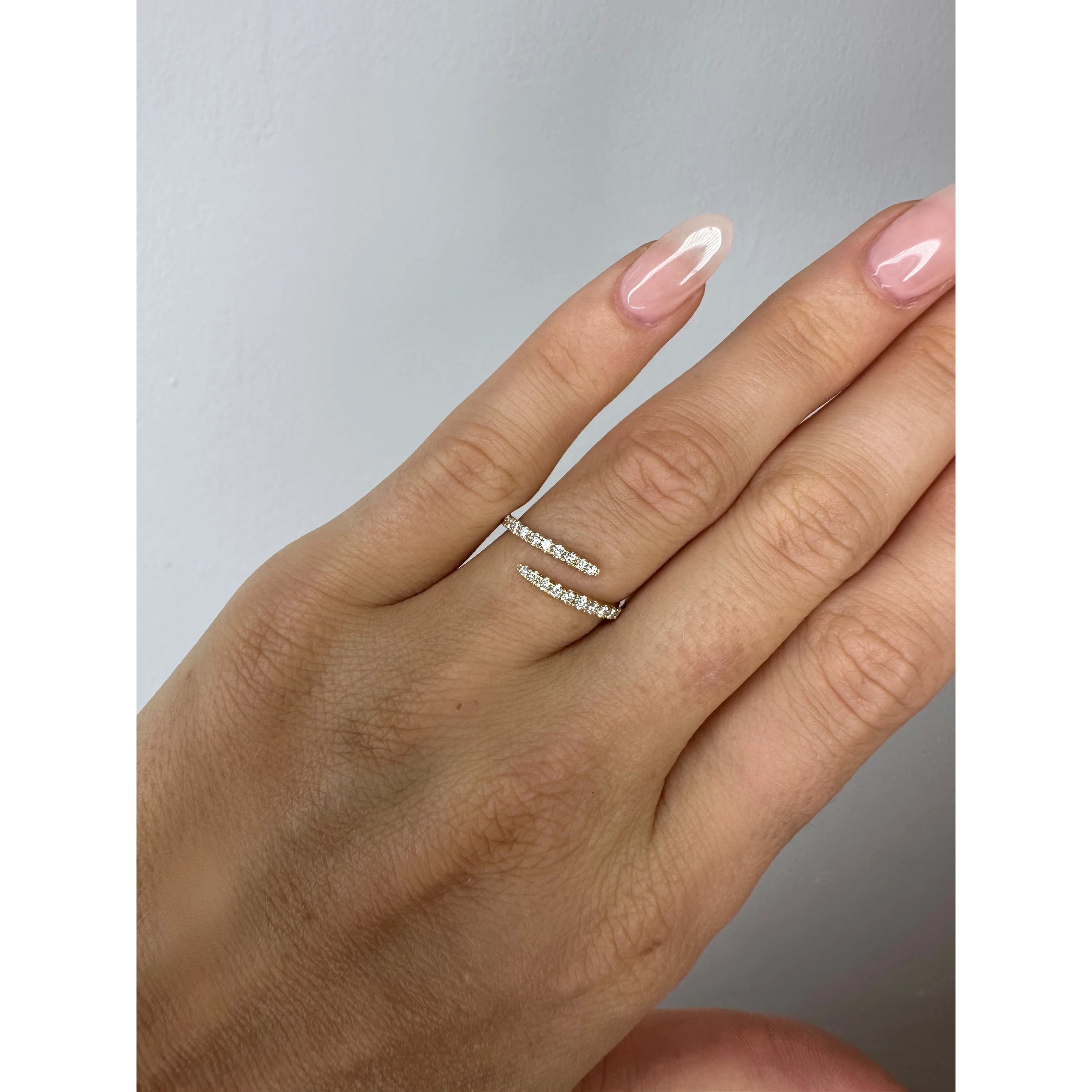 Diamond Wrap Ring Yellow Gold