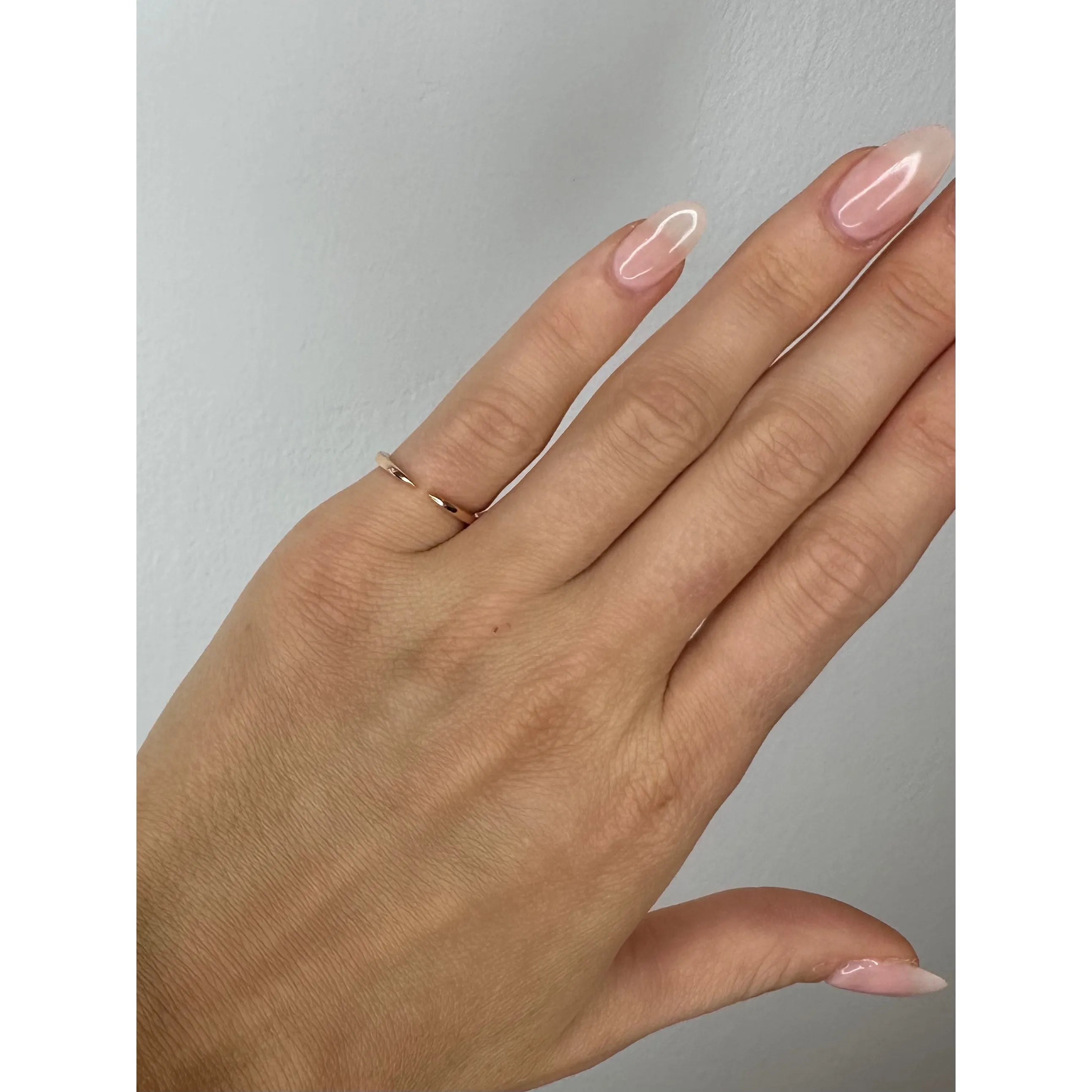 rose gold claw ring