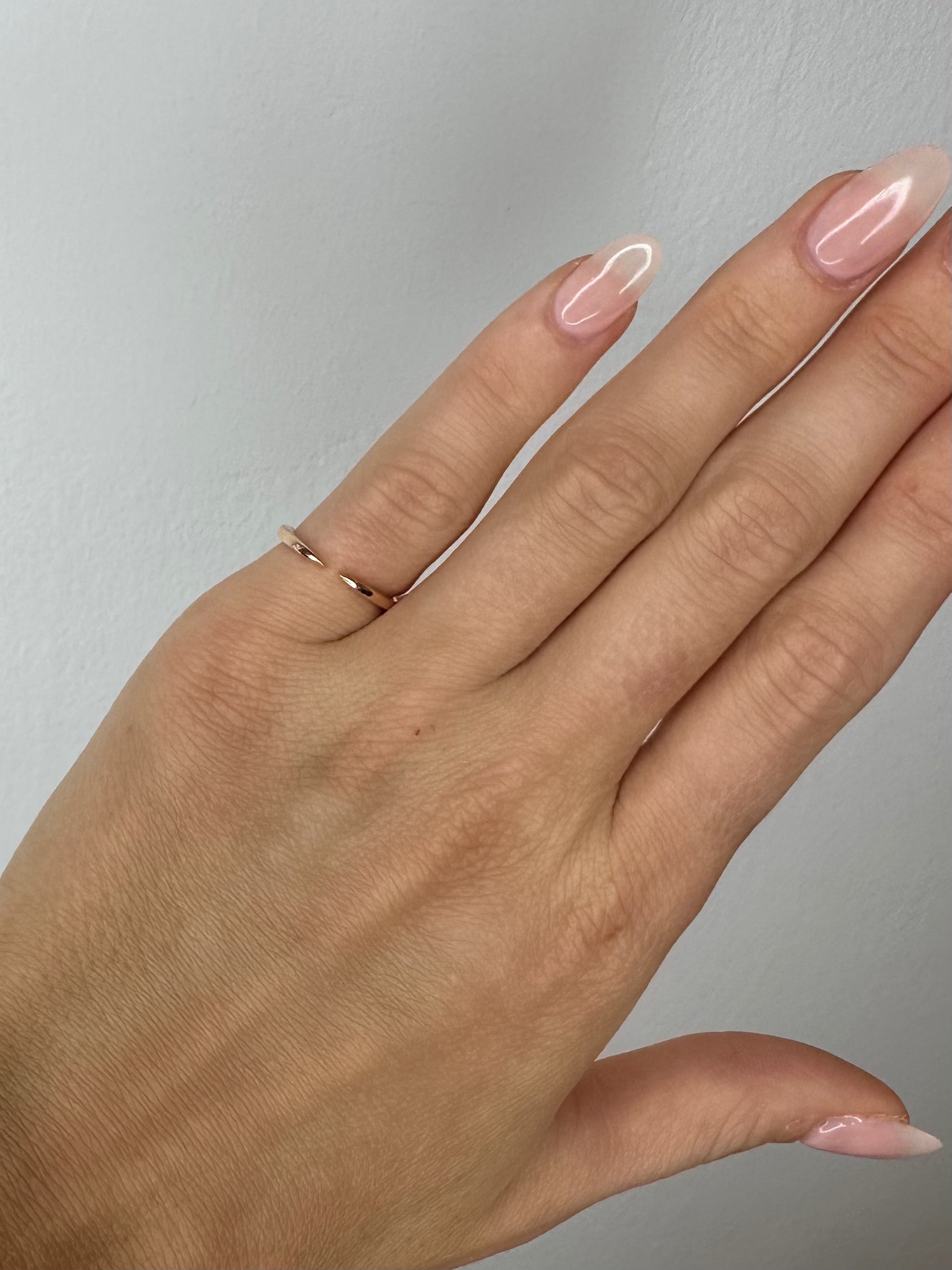 rose gold claw ring