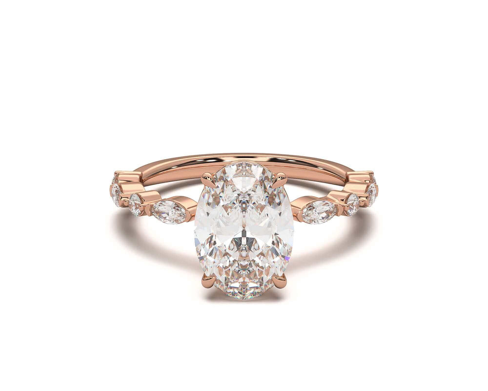Miller Oval Diamond Engagement Ring
