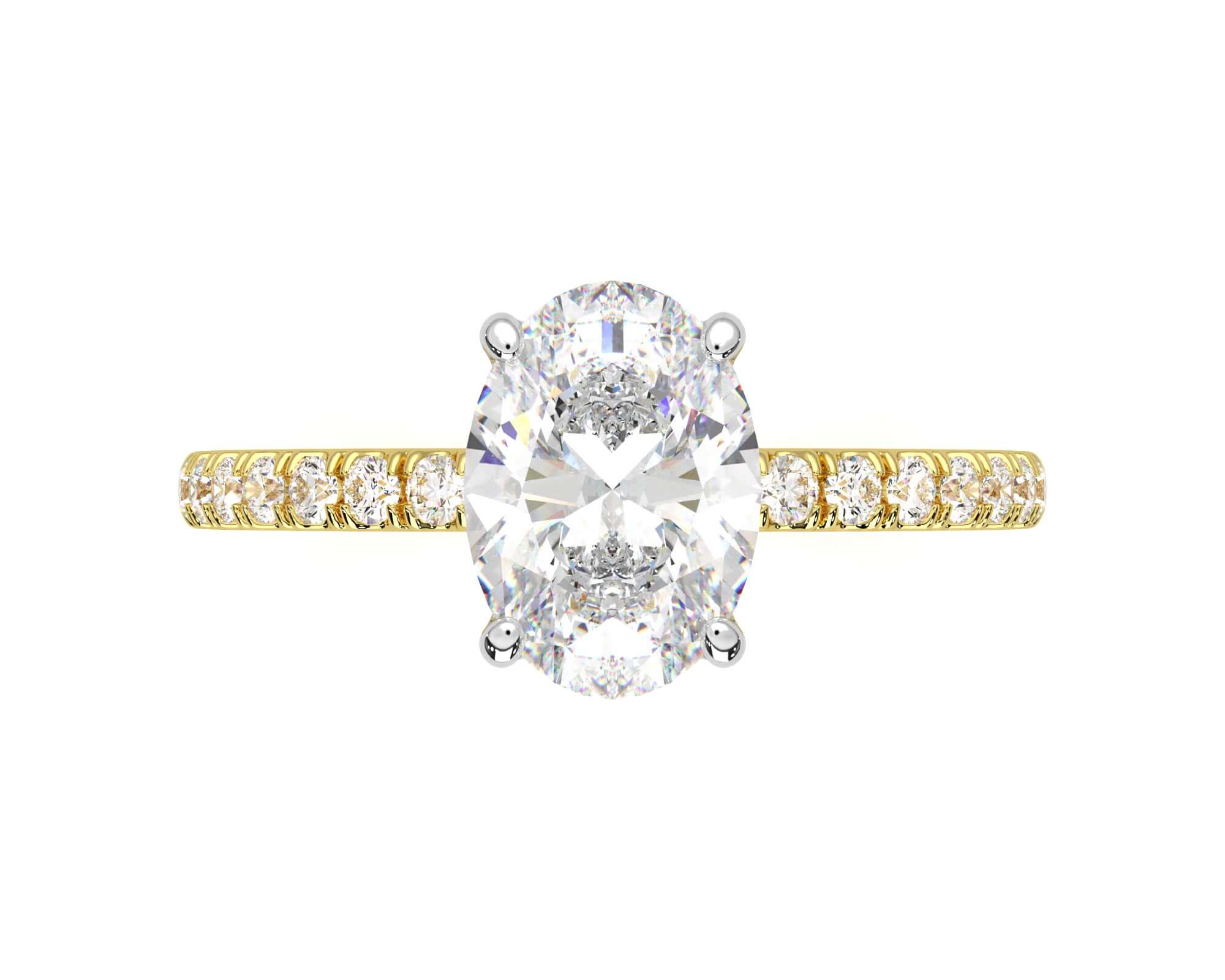 Hallie Oval Diamond Engagement Ring