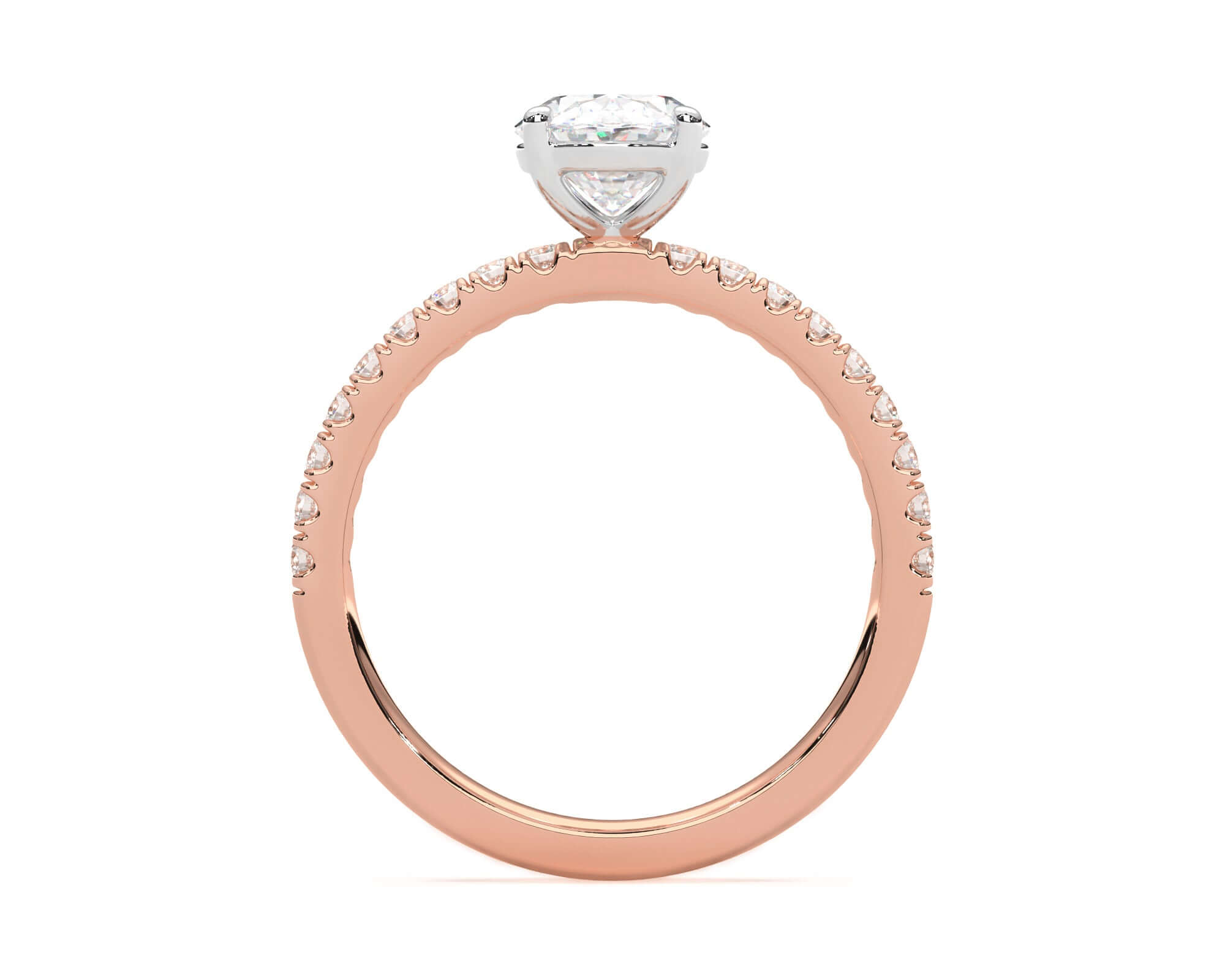 Hallie Oval Diamond Engagement Ring