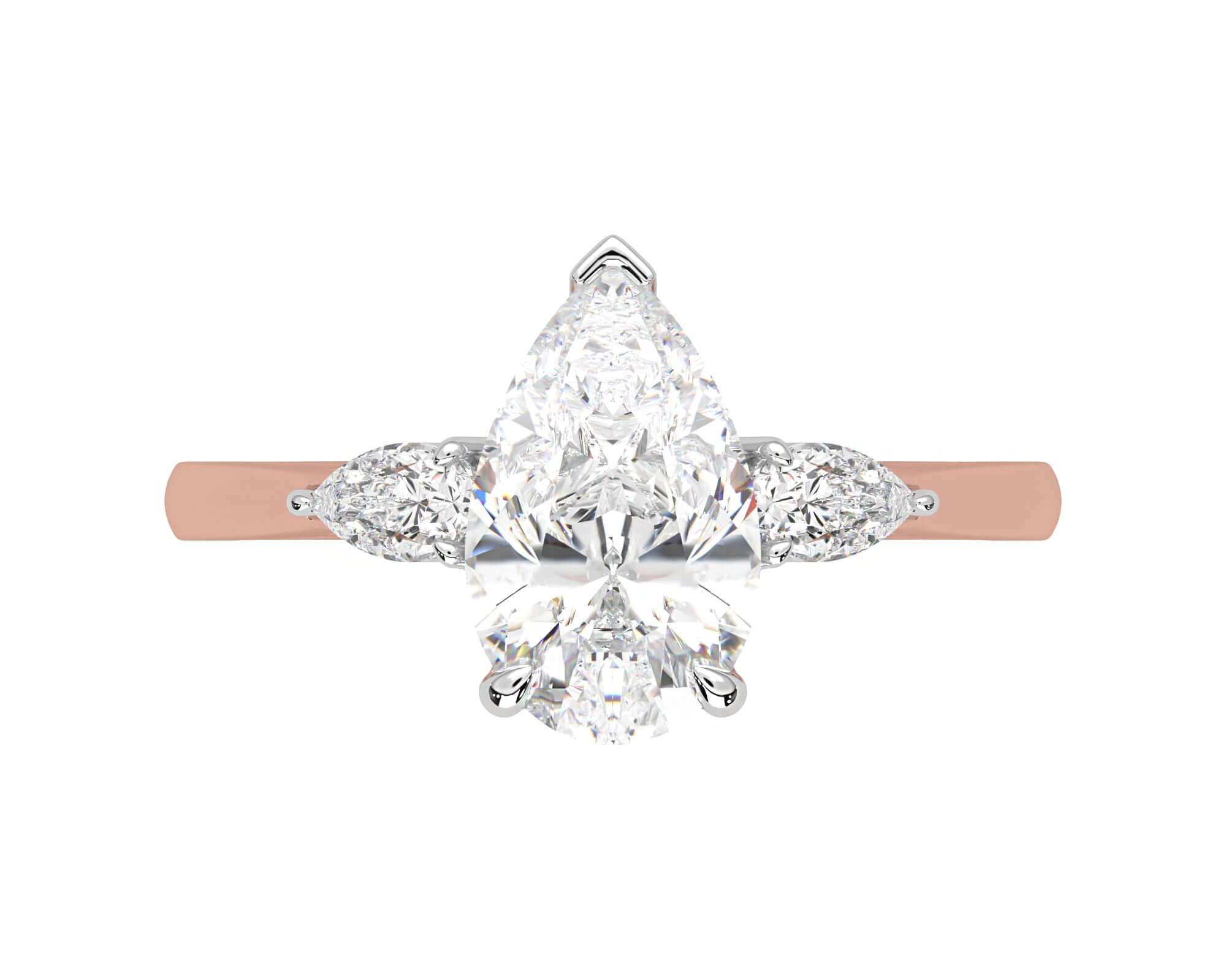 Ivy Pear Diamond engagement ring