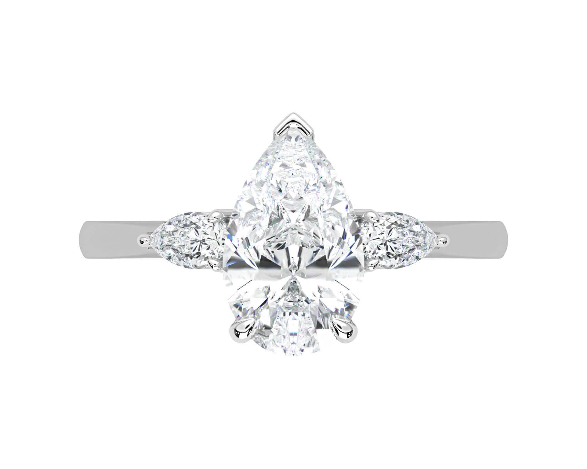 Ivy Pear Diamond engagement ring