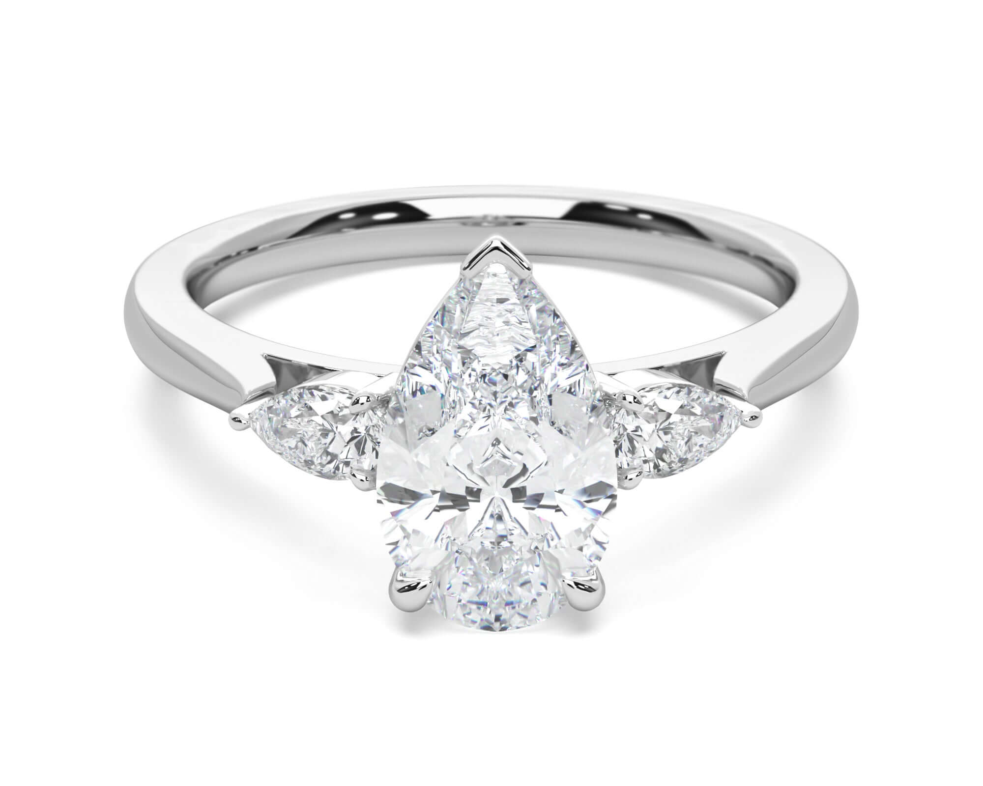 Ivy Pear Diamond engagement ring