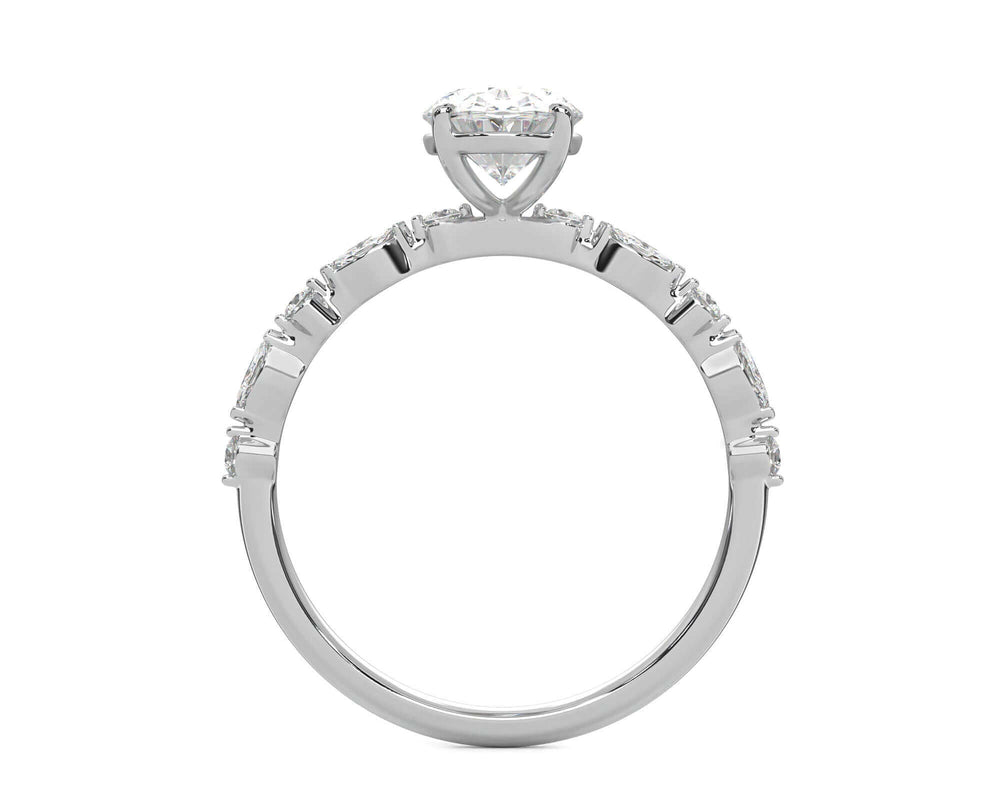 Miller Oval Diamond Engagement Ring