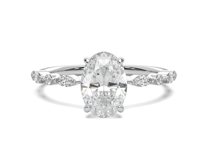 Miller Oval Diamond Engagement Ring