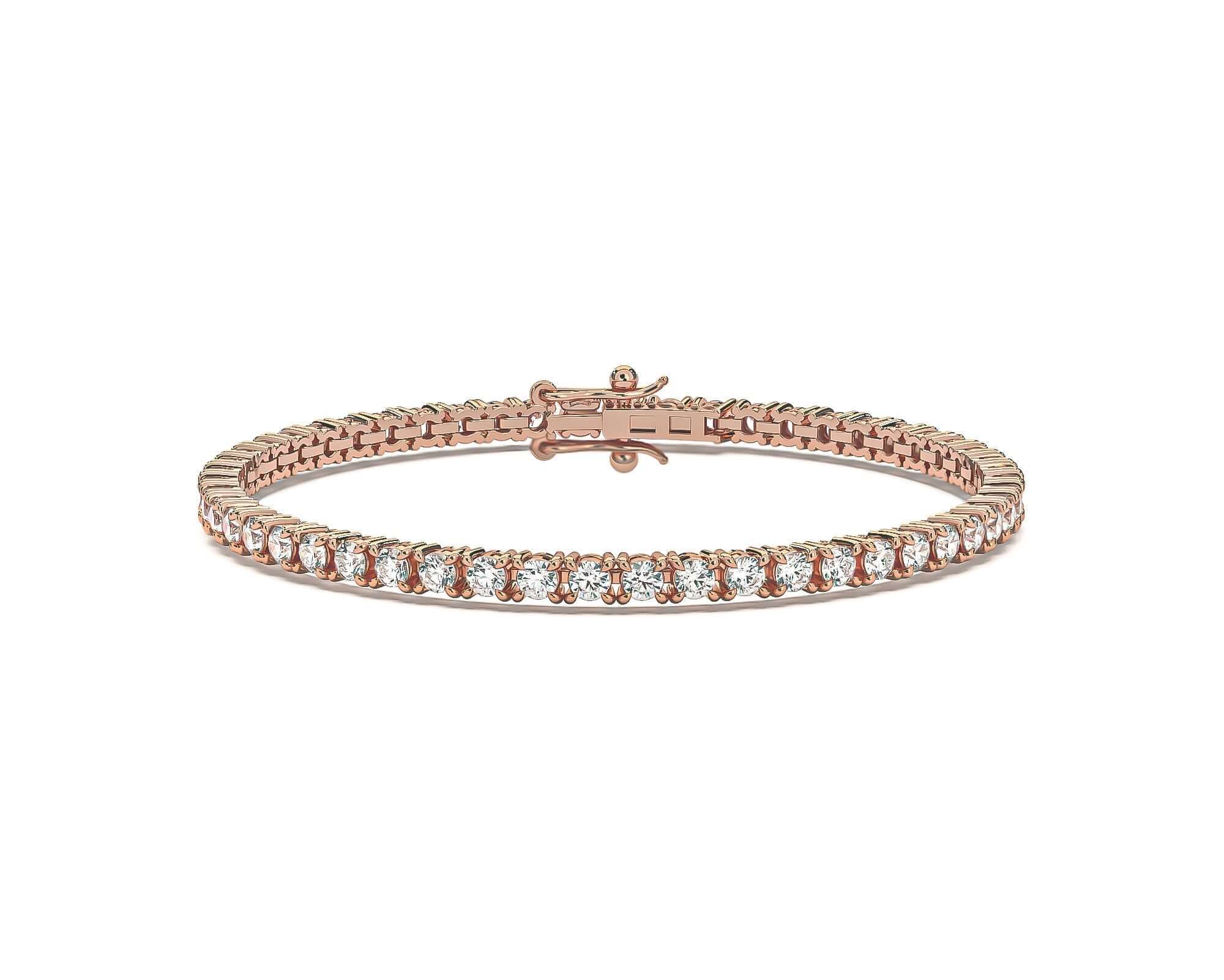 Diamond Tennis Bracelets - Rose Gold Tennis Bracelet Bracelets