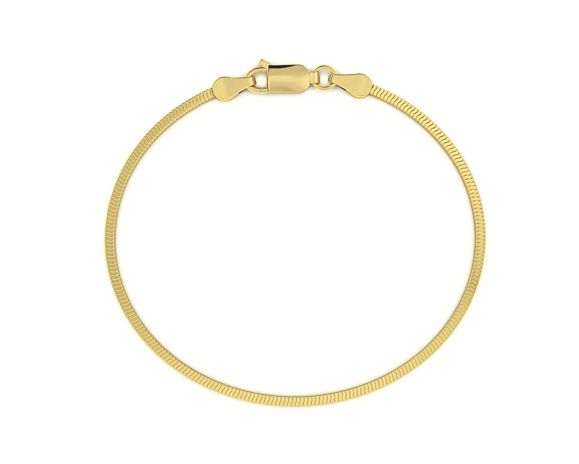 Herringbone Bracelet - Yellow Gold bracelet Bracelets