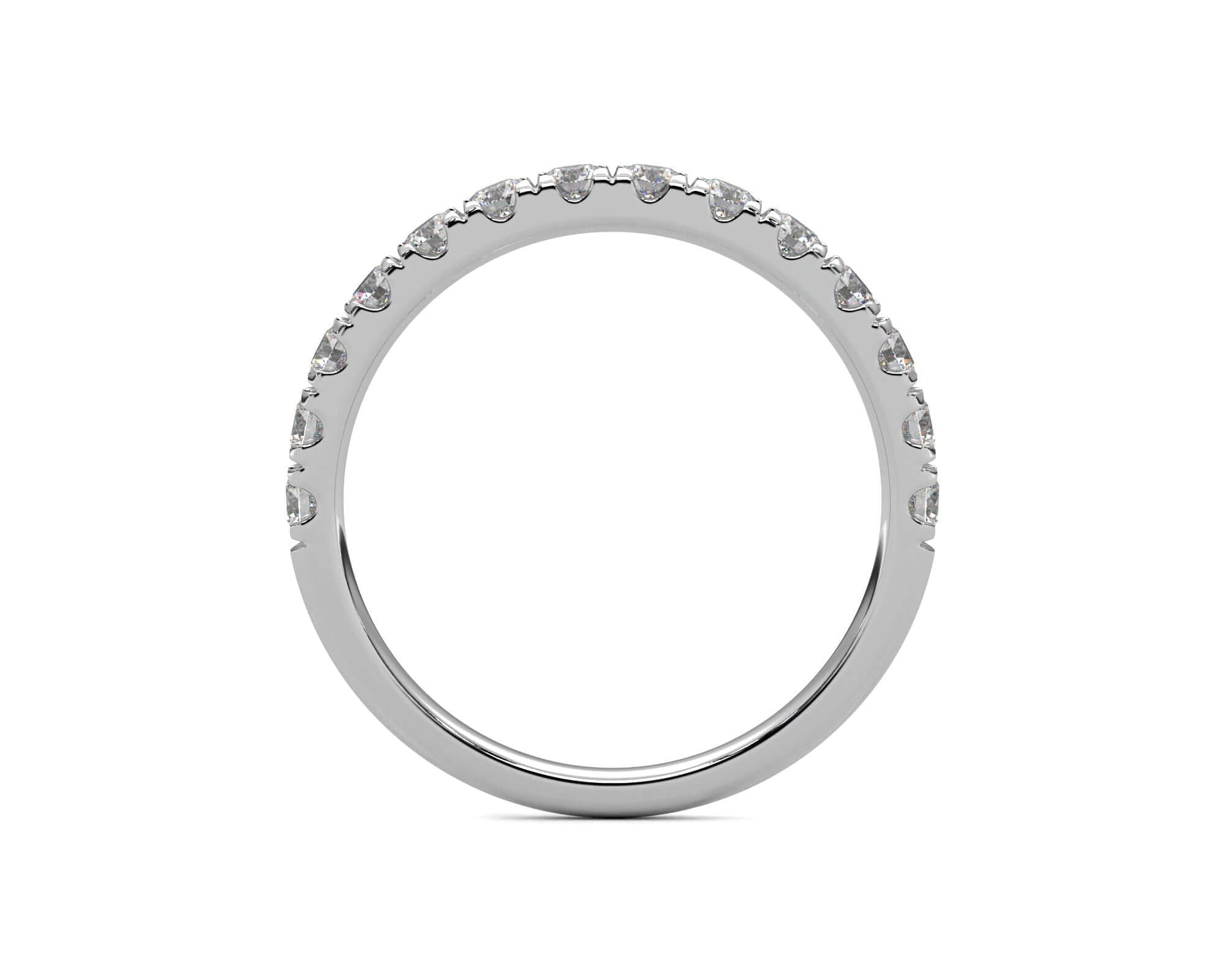 Single Diamond Row Ring 2.5mm