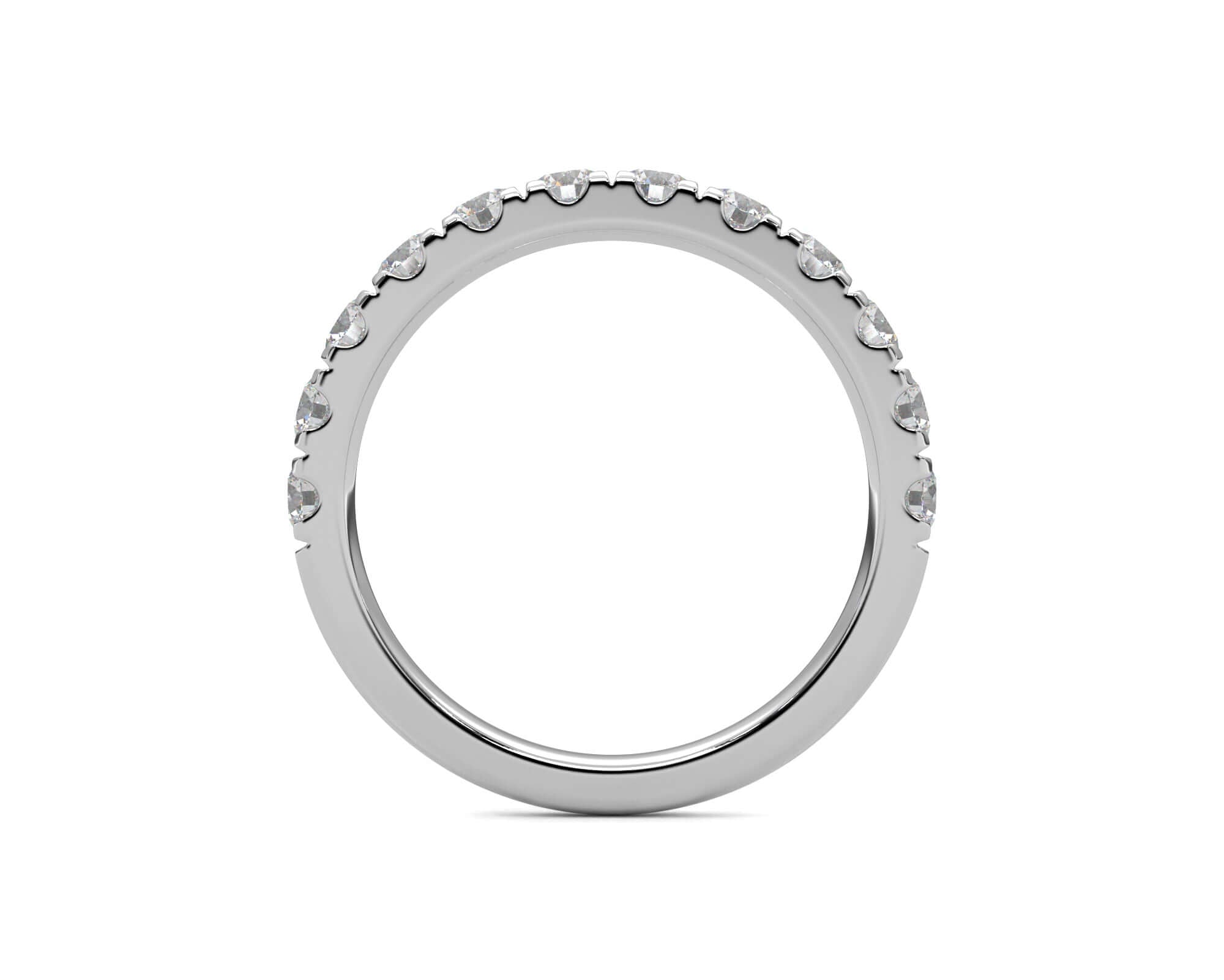 Single Diamond Row Ring 3mm