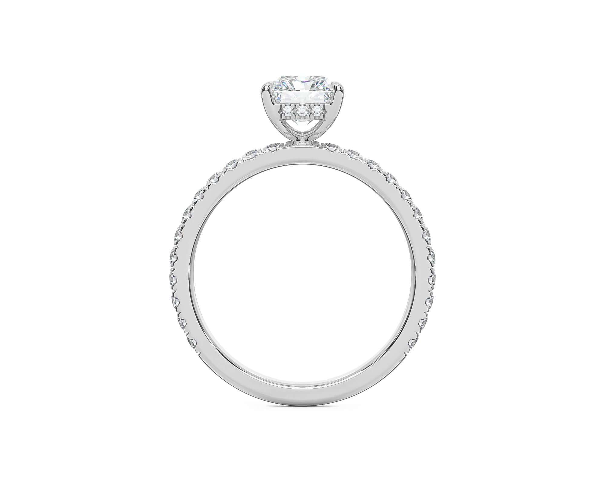 Harper Radiant Diamond engagement ring