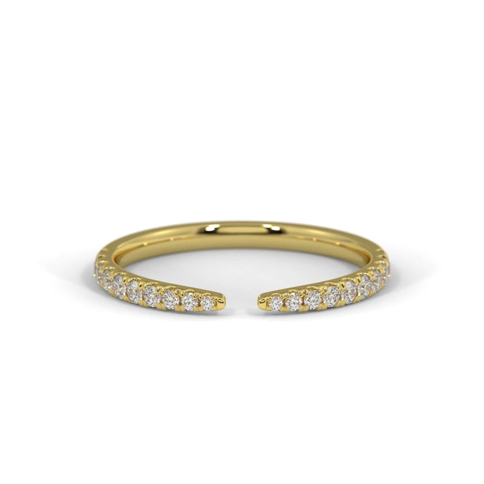Diamond Claw Ring - Yellow Gold