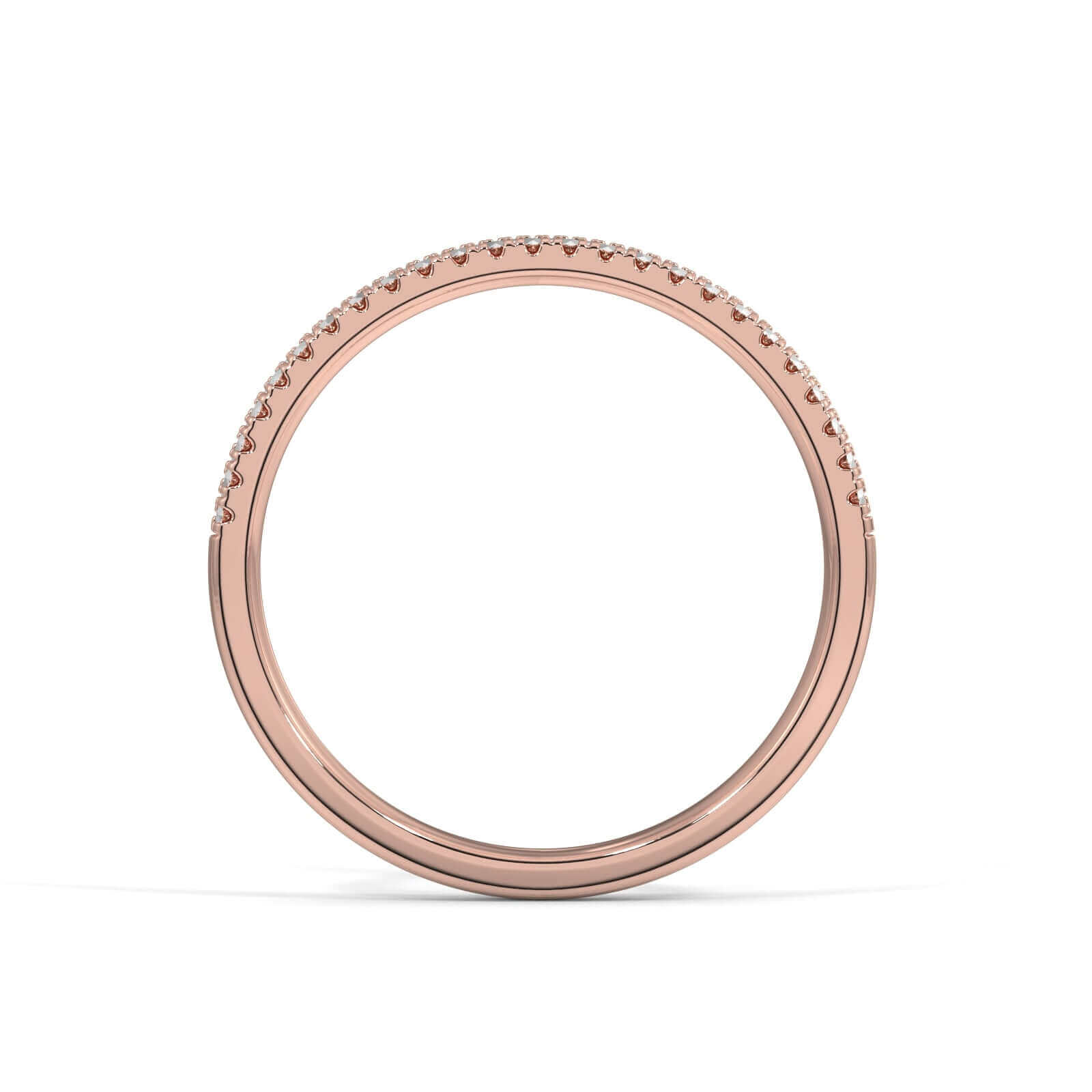 Double Diamond Row Ring - Rose Gold