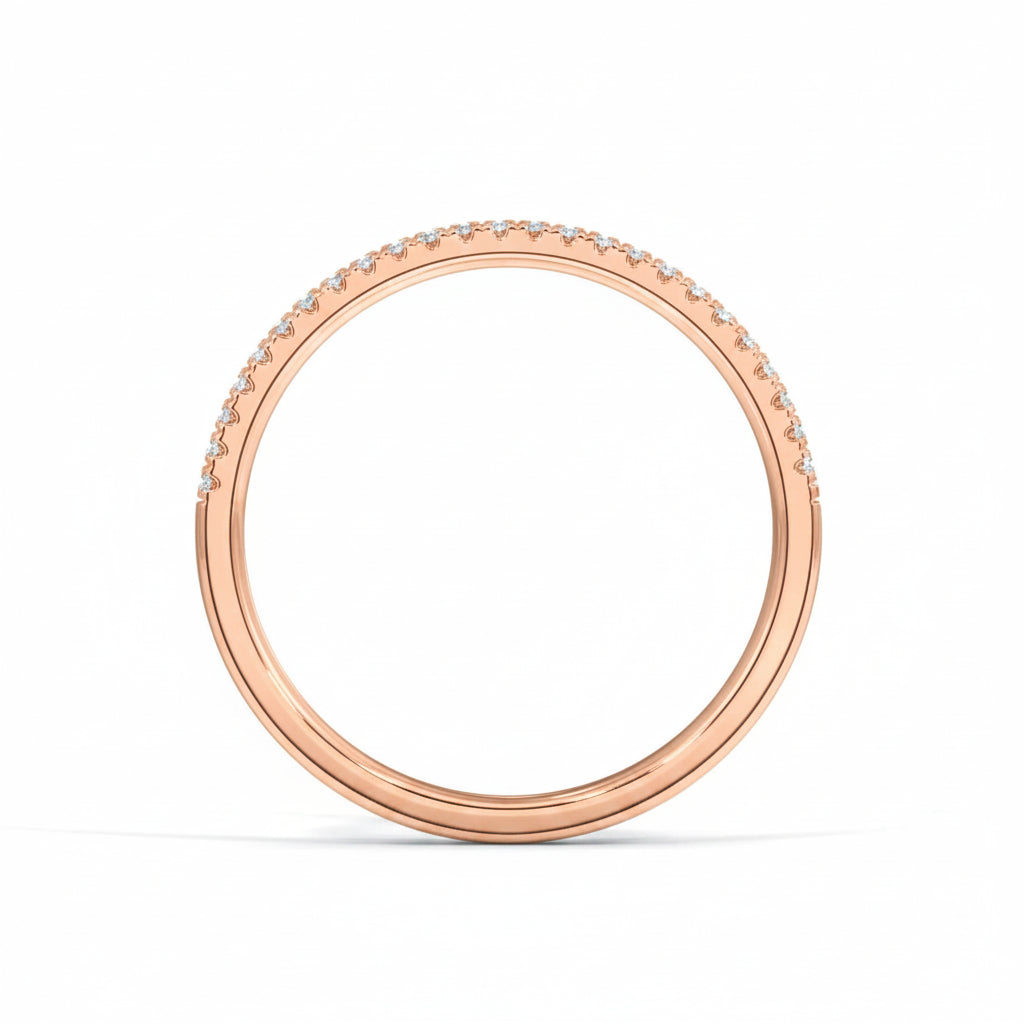 Double Diamond Row Ring - White Gold