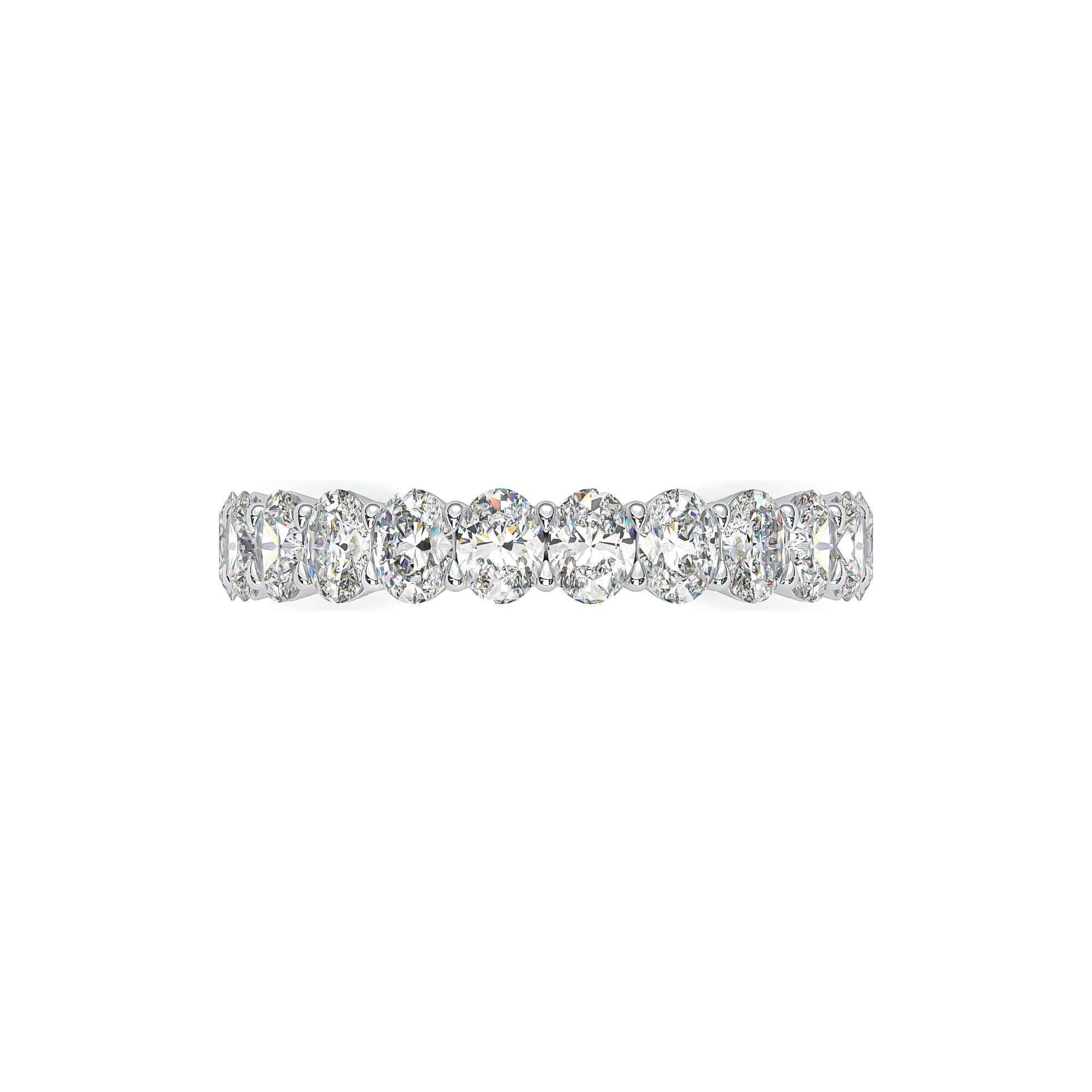 Chunky Oval Diamond Bubble Band Rings