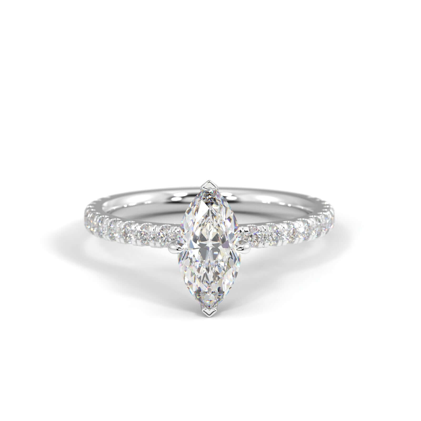 Hallie Marquise Diamond Engagement Ring