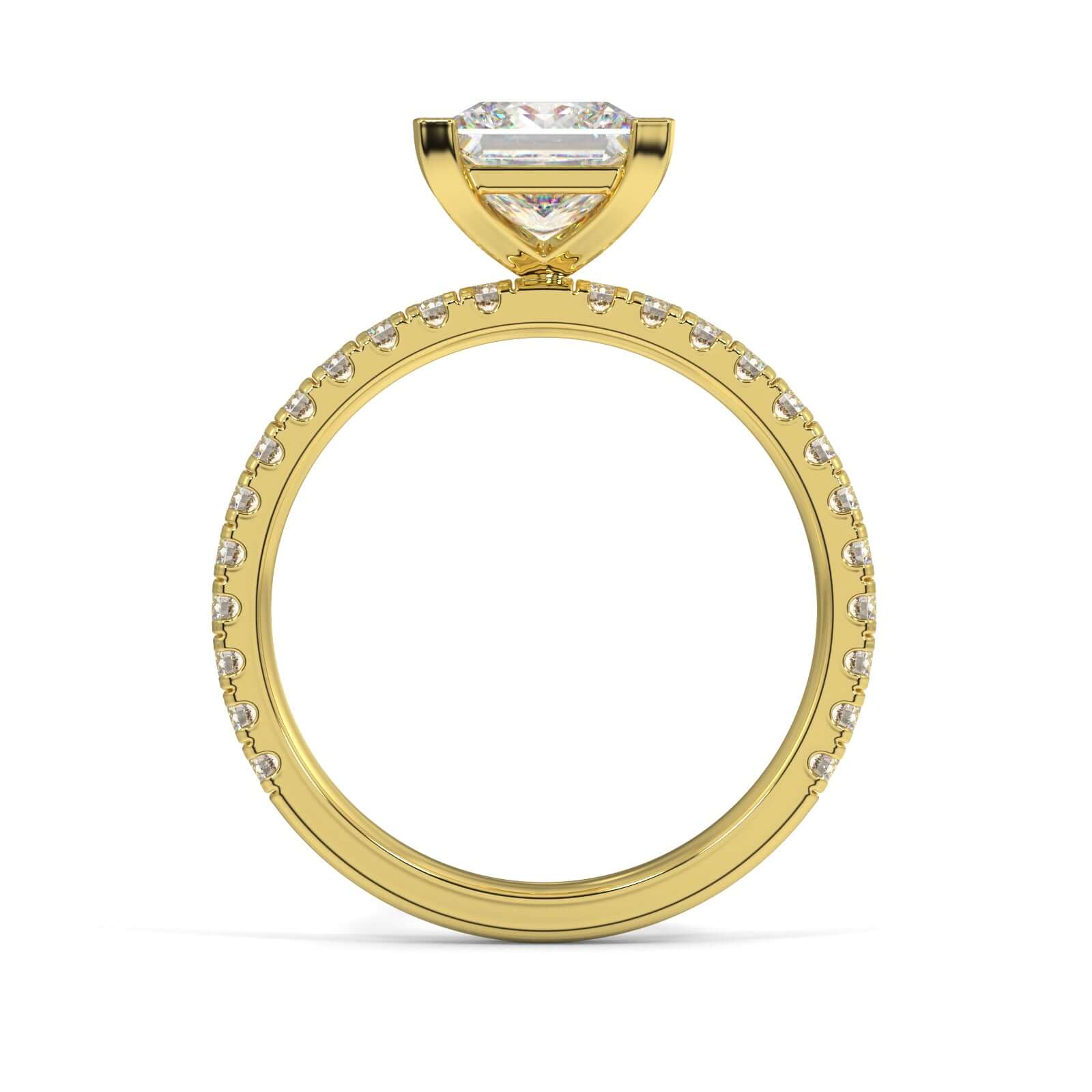 Hallie Princess Cut Diamond Engagement Ring