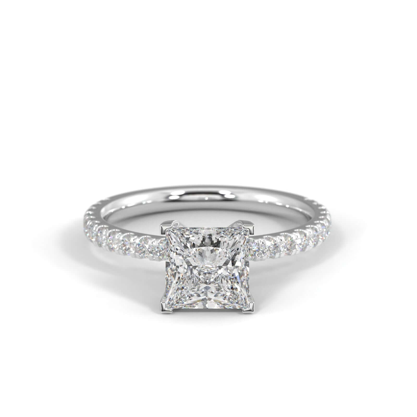 Hallie Princess Cut Diamond Engagement Ring