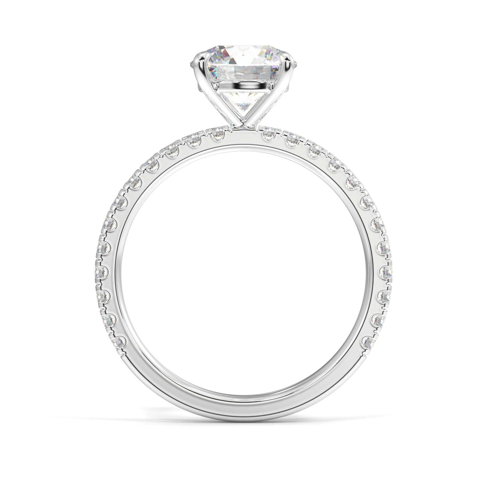 Hallie Round Brilliant Diamond Engagement Ring
