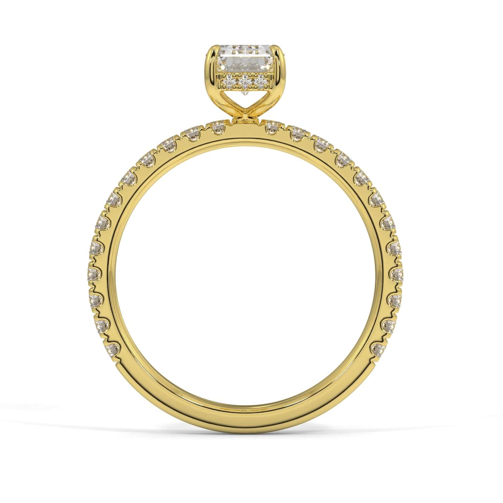 Harper Emerald Cut Diamond engagement ring