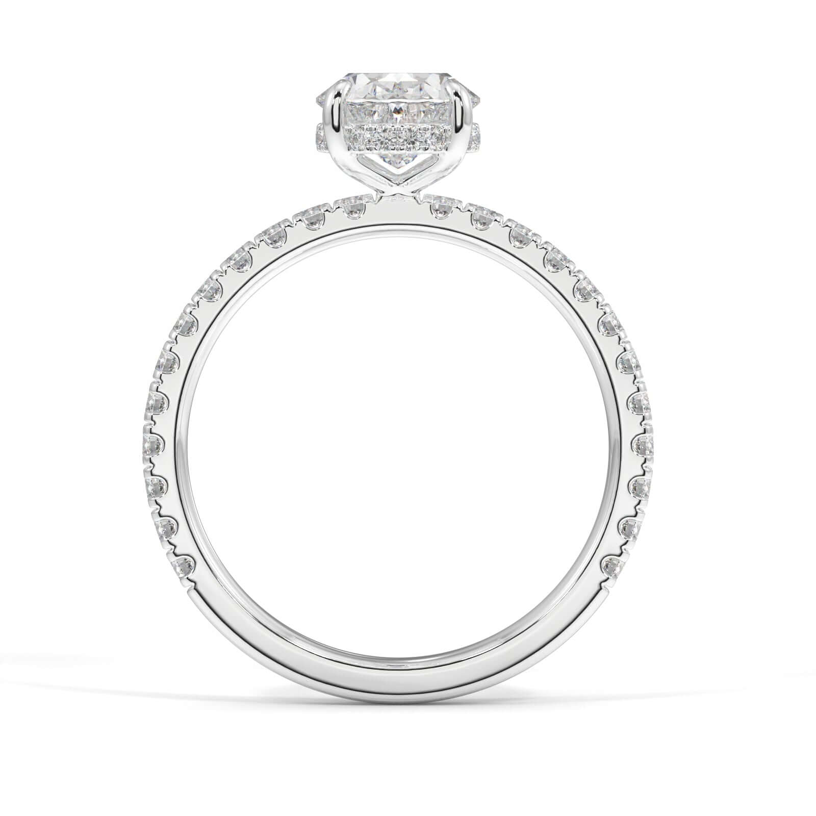 Harper Oval Diamond engagement ring