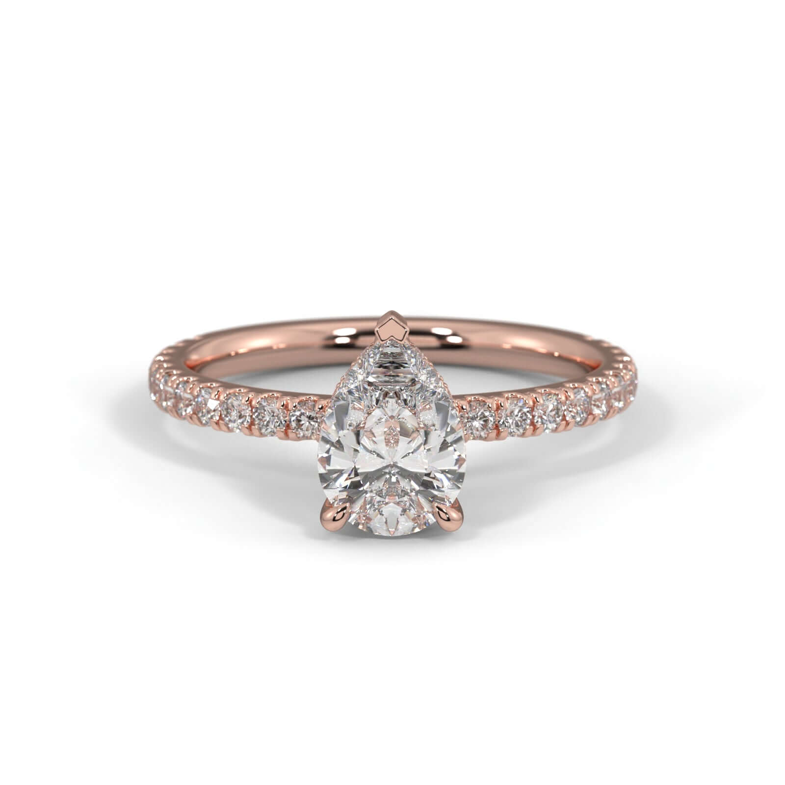Harper Pear Diamond engagement ring