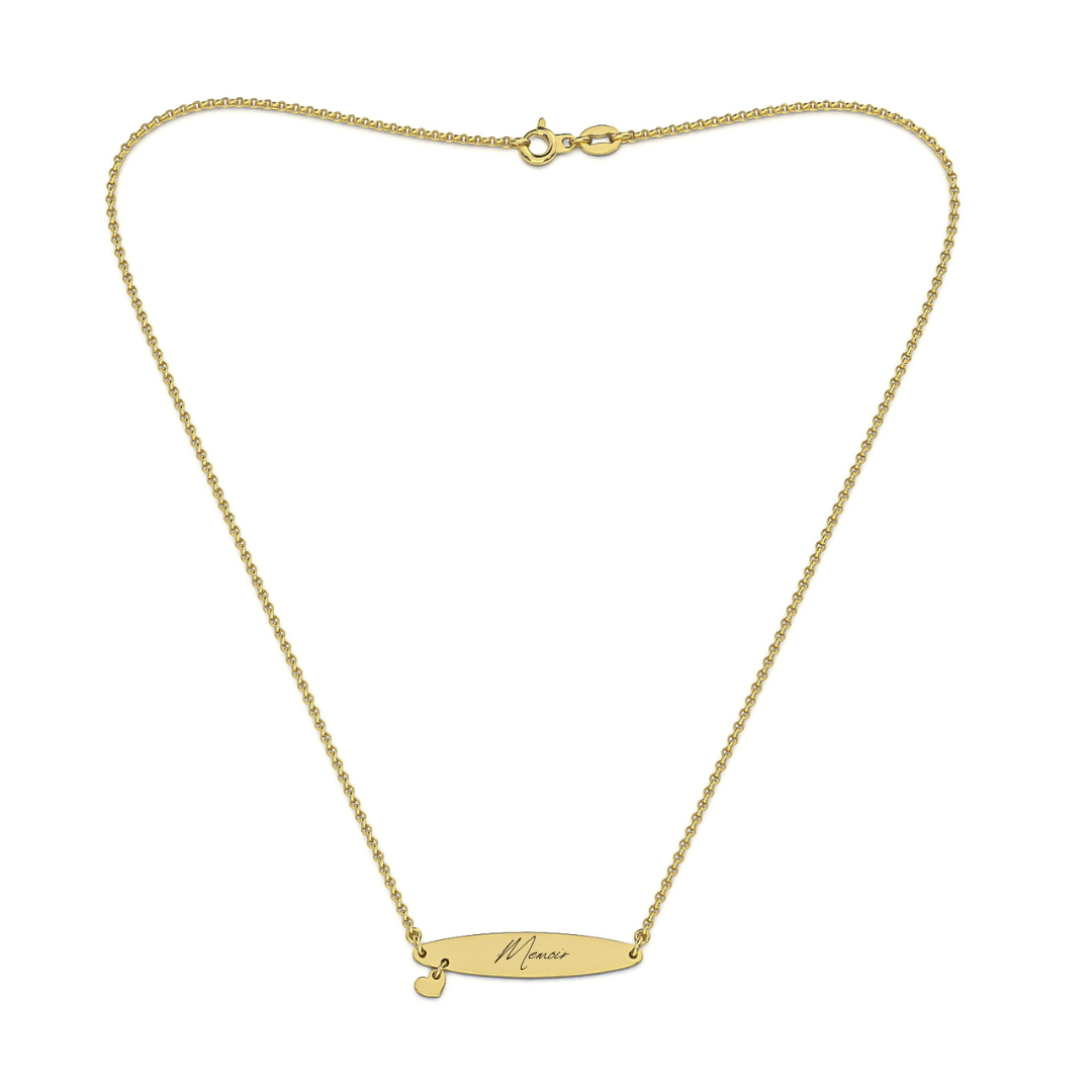 Memoir Necklace - Yellow Gold memoir, necklace