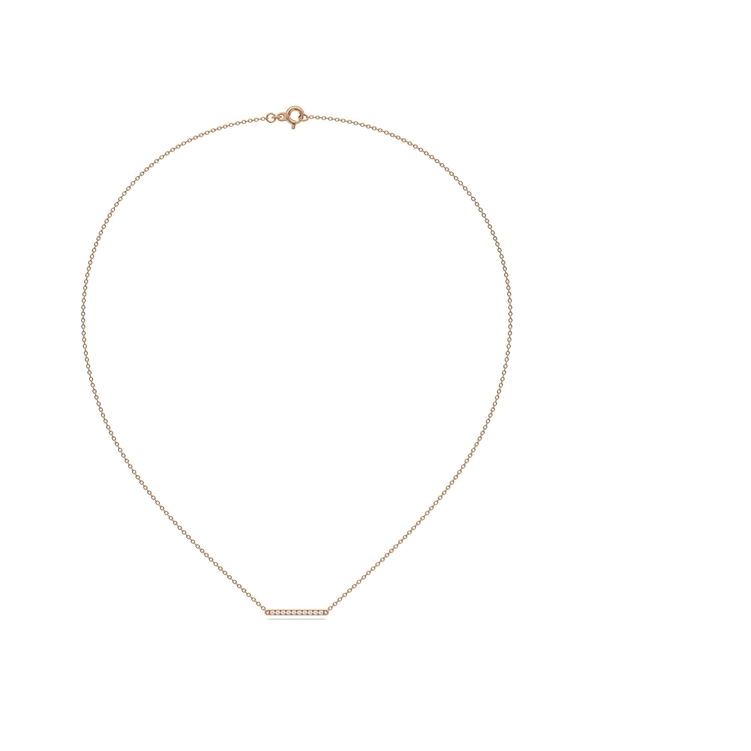 Diamond Bar Necklace