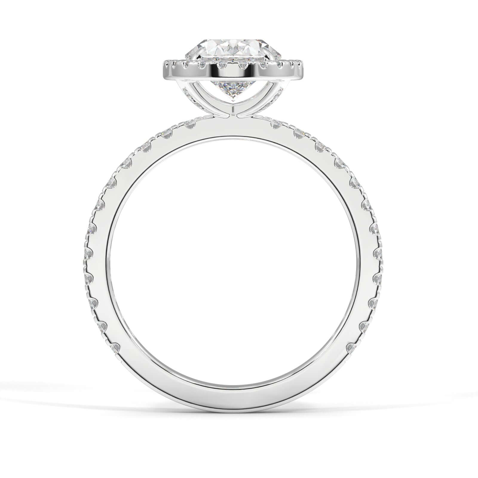 Estee Oval Halo Engagement Ring