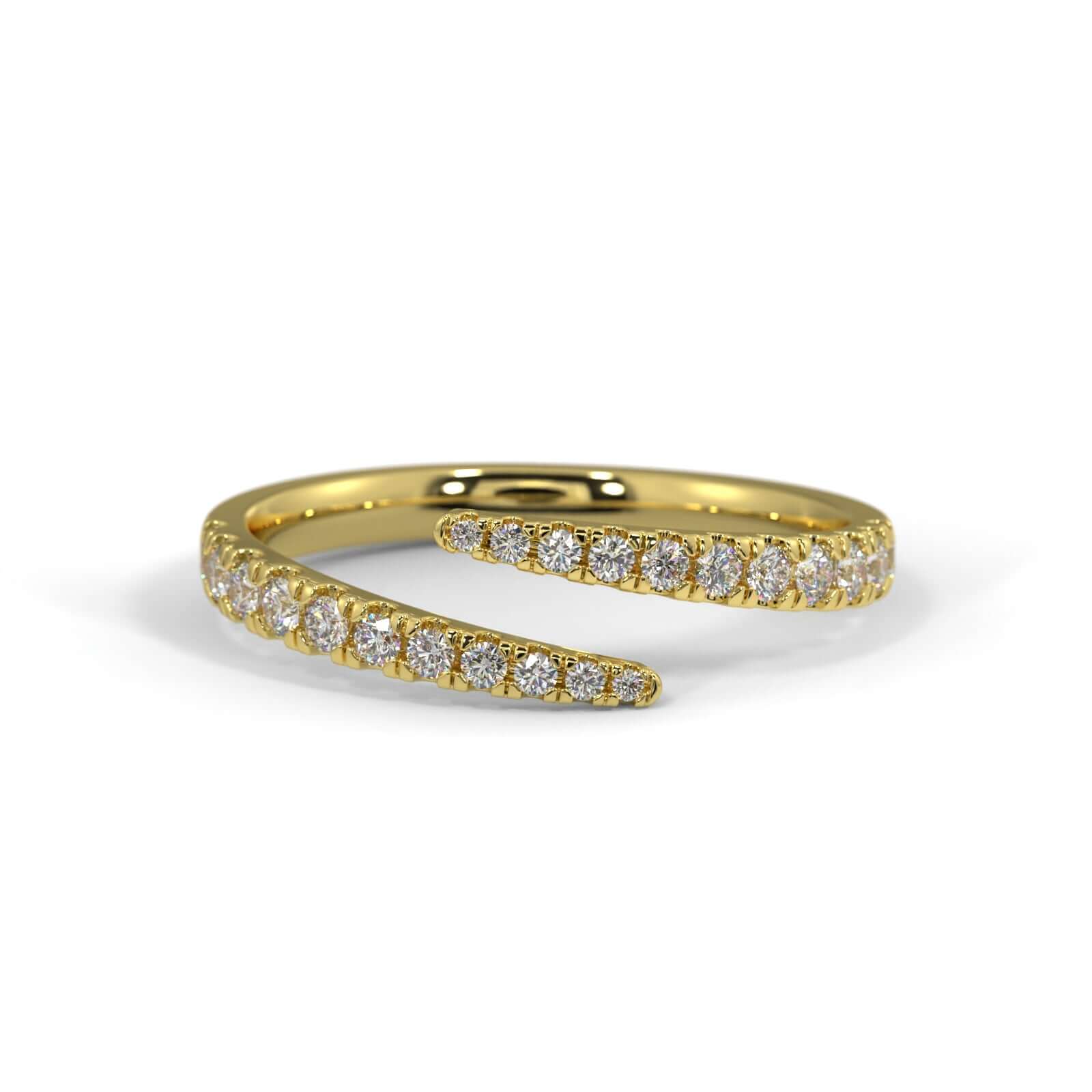 Diamond Wrap Ring - Yellow Gold Rings