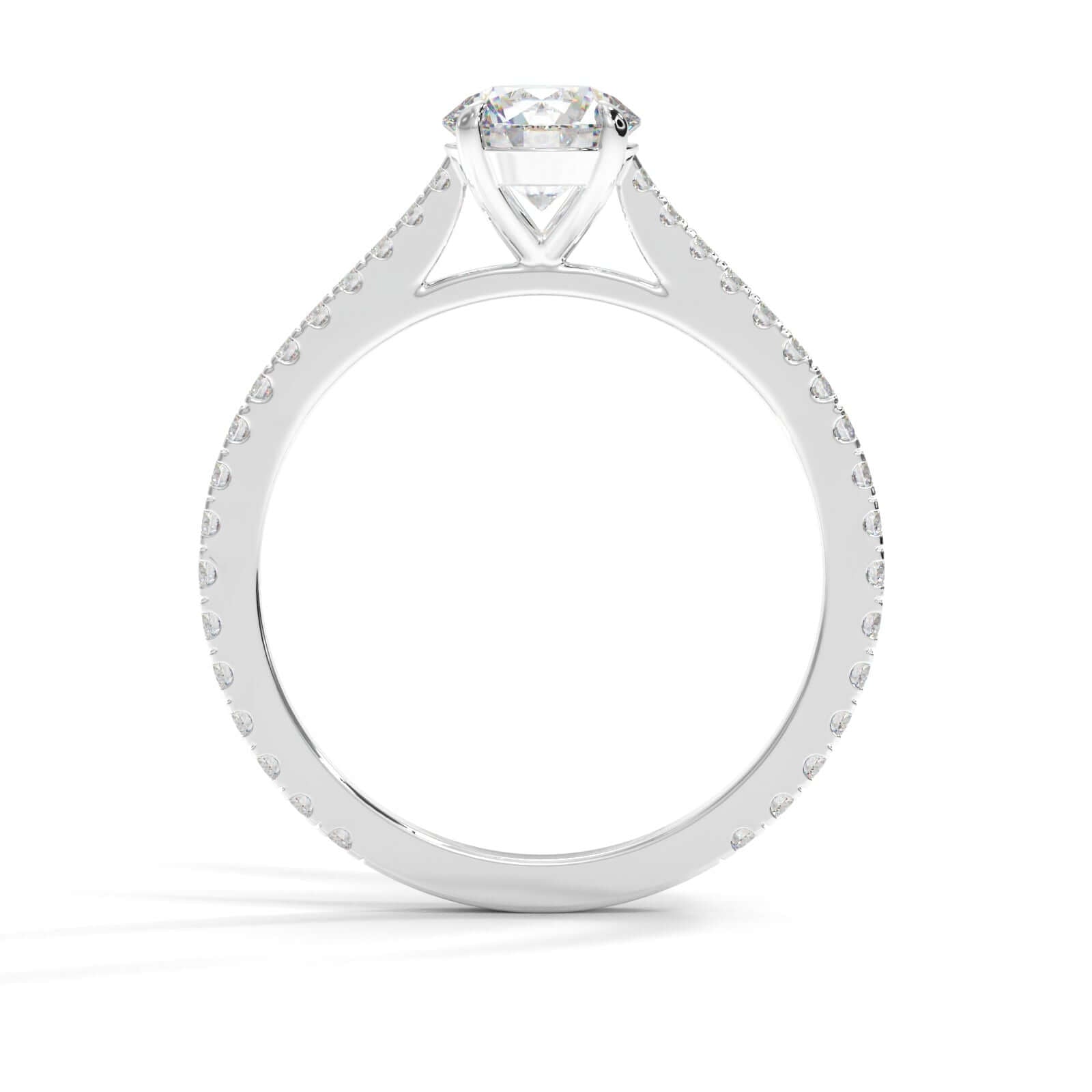 Round brilliant Diamond Engagement Ring Gold