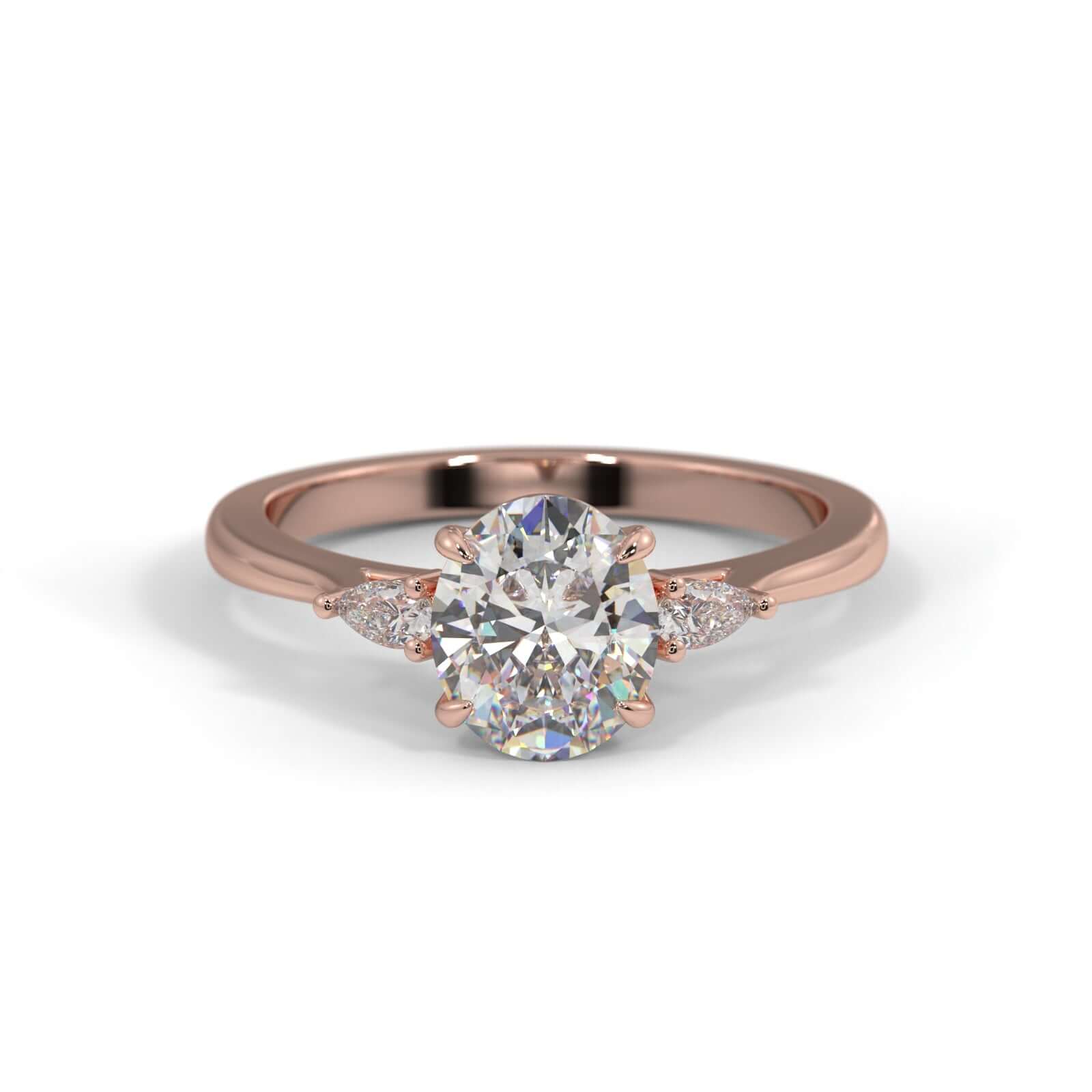 Ivy Oval Diamond engagement ring